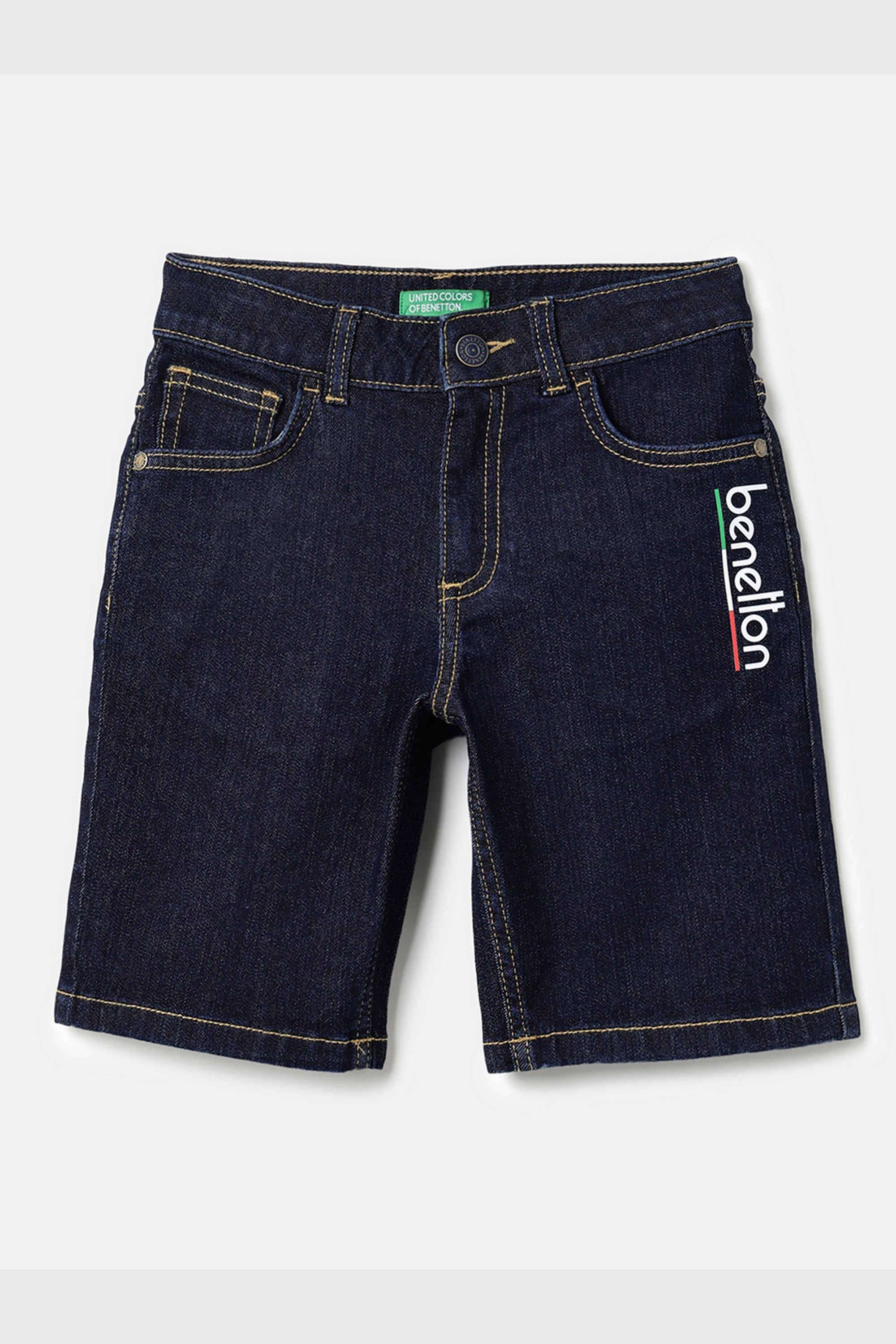 Solid-Cotton-Blend-Regular-Fit-Boys-Shorts