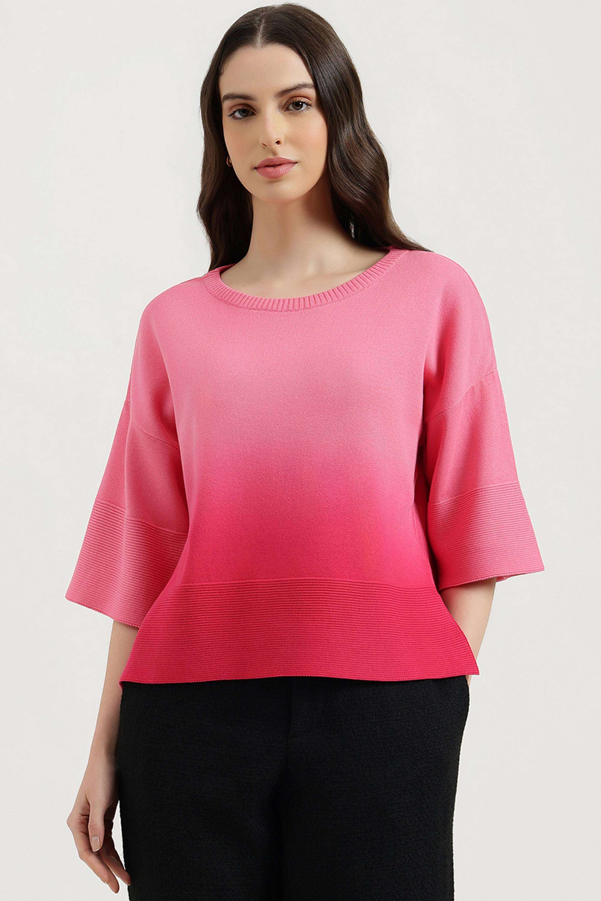 Printed-Cotton-Round-Neck-Women-s-Top