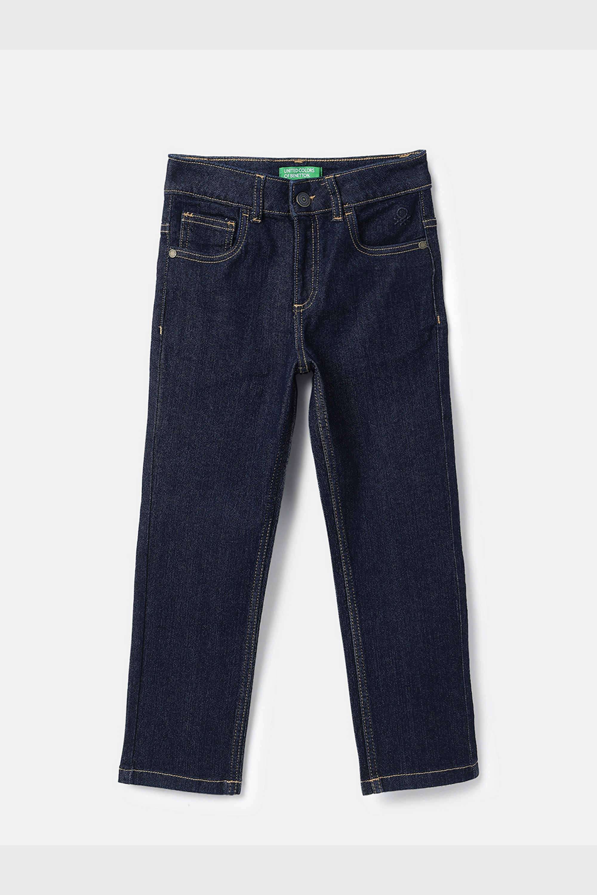 Solid-Cotton-Blend-Straight-Fit-Boys-Jeans
