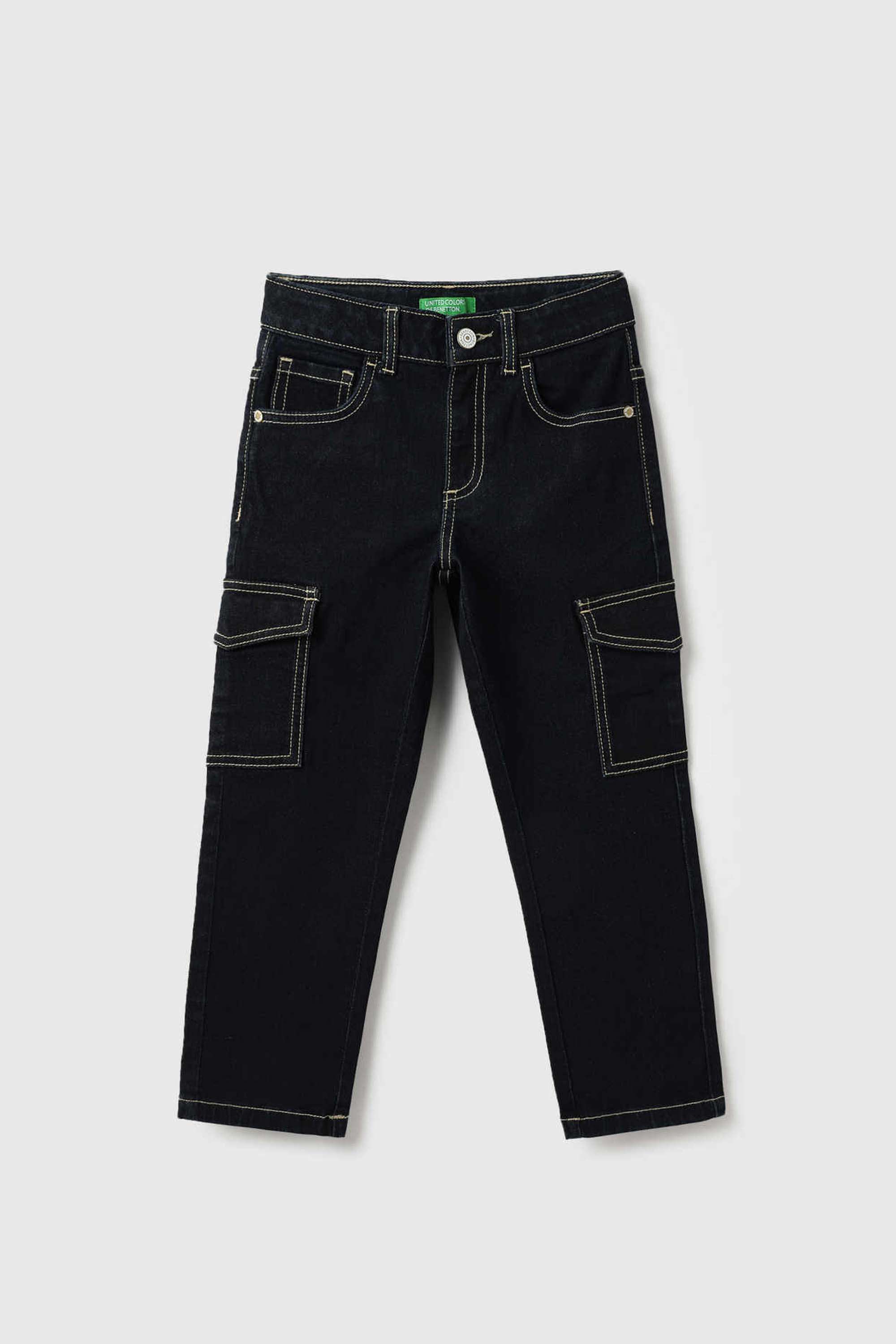 Solid-Cotton-Blend-Straight-Fit-Boys-Jeans