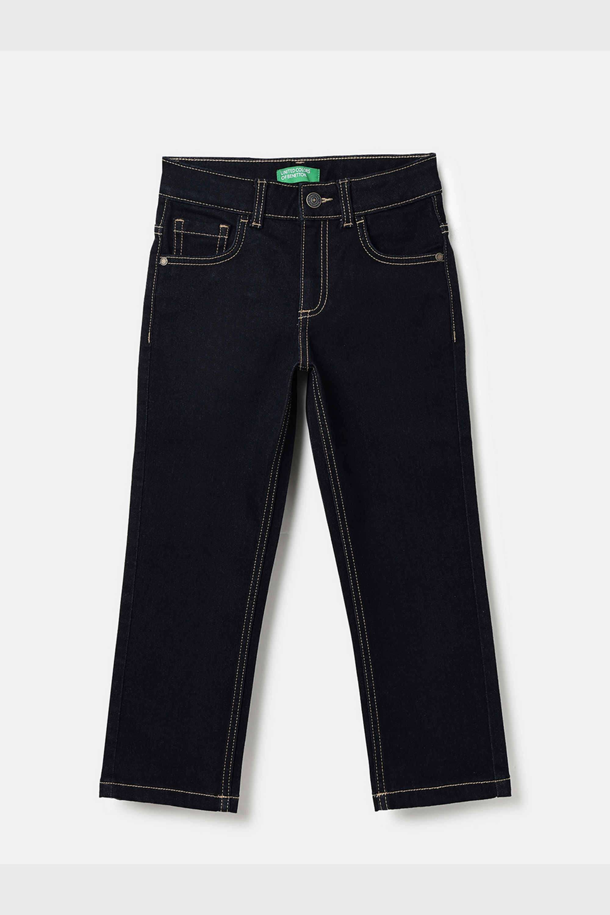 Solid-Cotton-Blend-Straight-Fit-Boys-Jeans