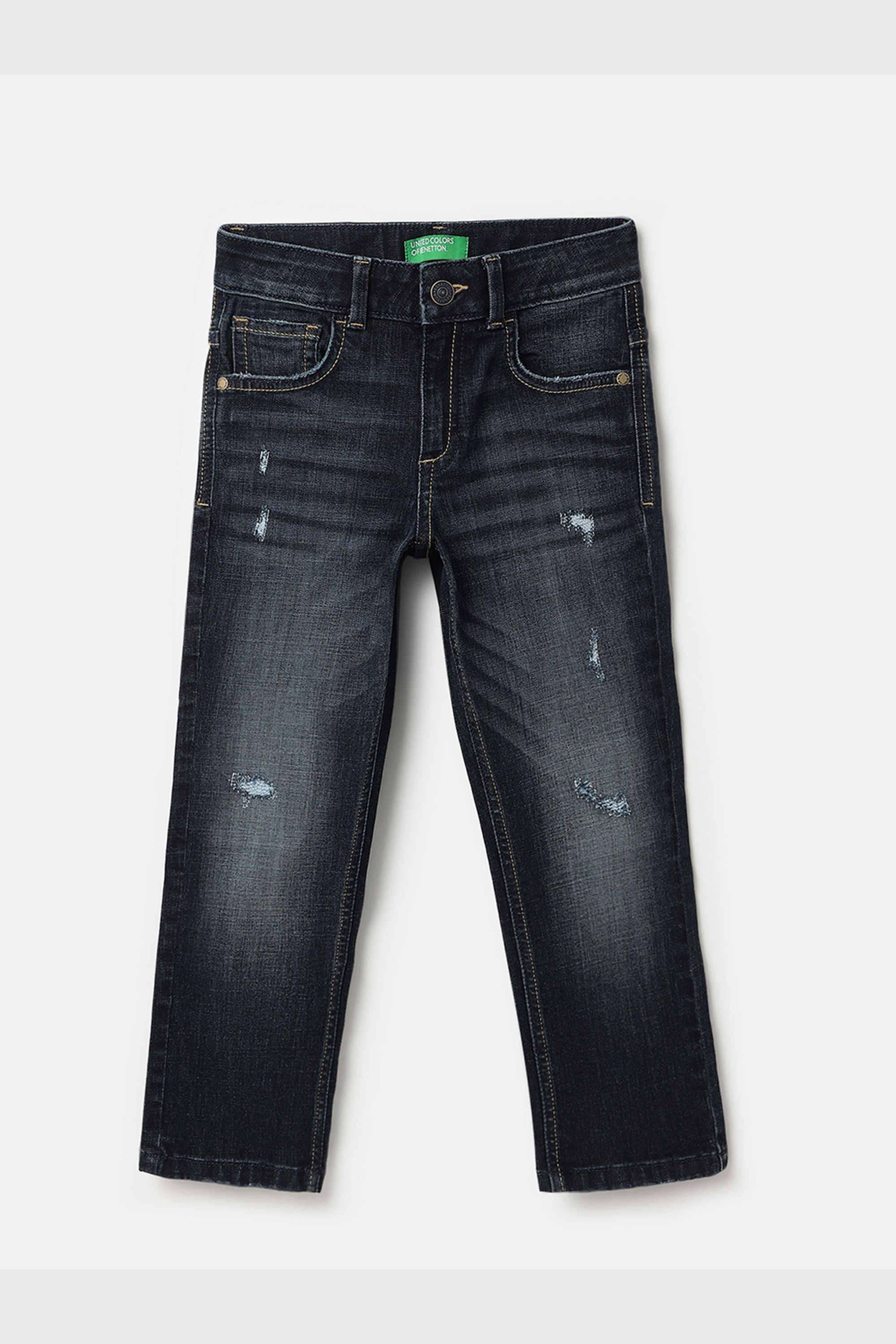 Solid-Cotton-Blend-Straight-Fit-Boys-Jeans
