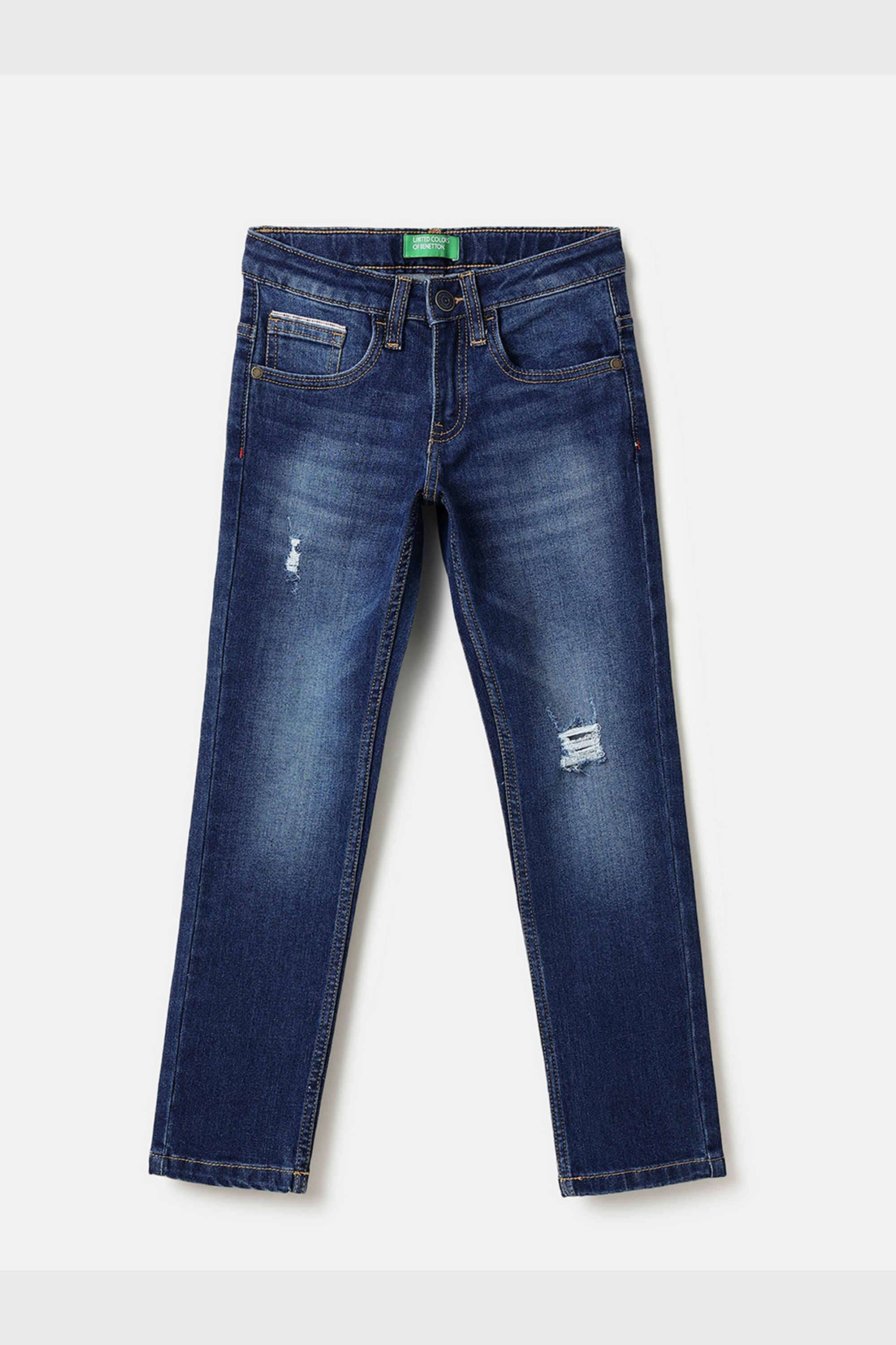 Solid-Cotton-Blend-Slim-Fit-Boys-Jeans
