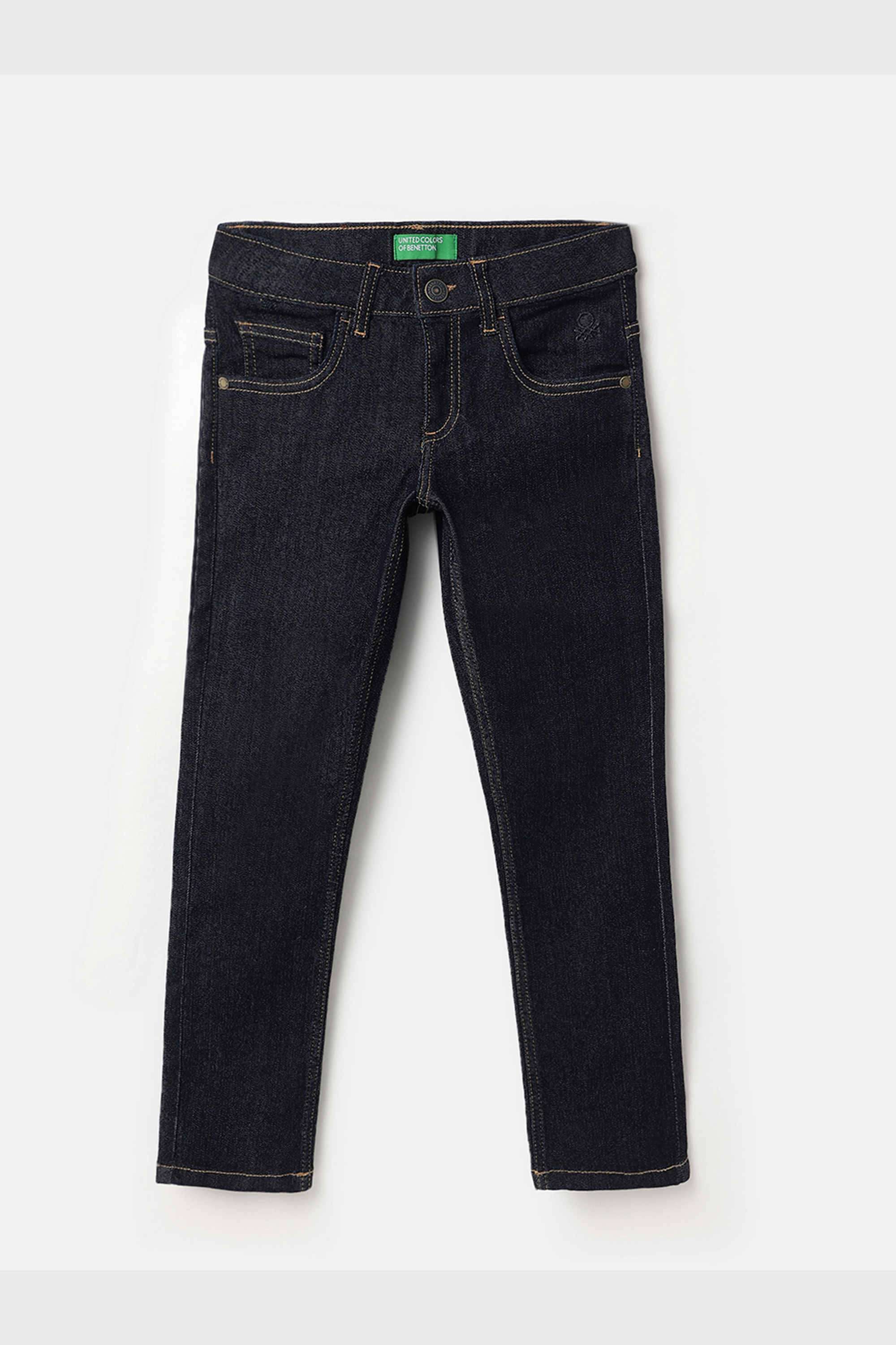 Solid-Cotton-Blend-Slim-Fit-Boys-Jeans