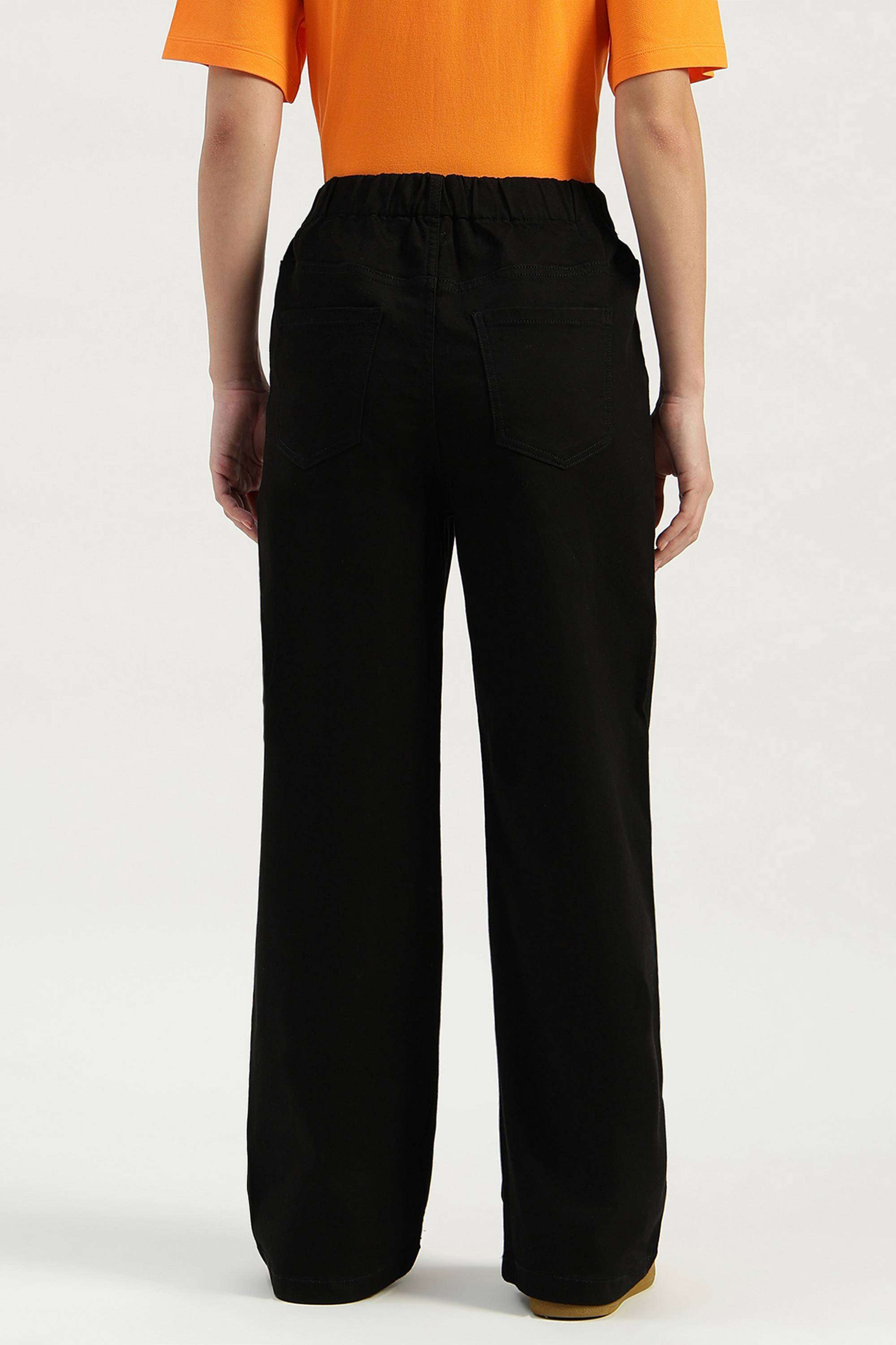 Solid-Relaxed-Fit-Blended-Fabric-Women-s-Casual-Wear-Jeans
