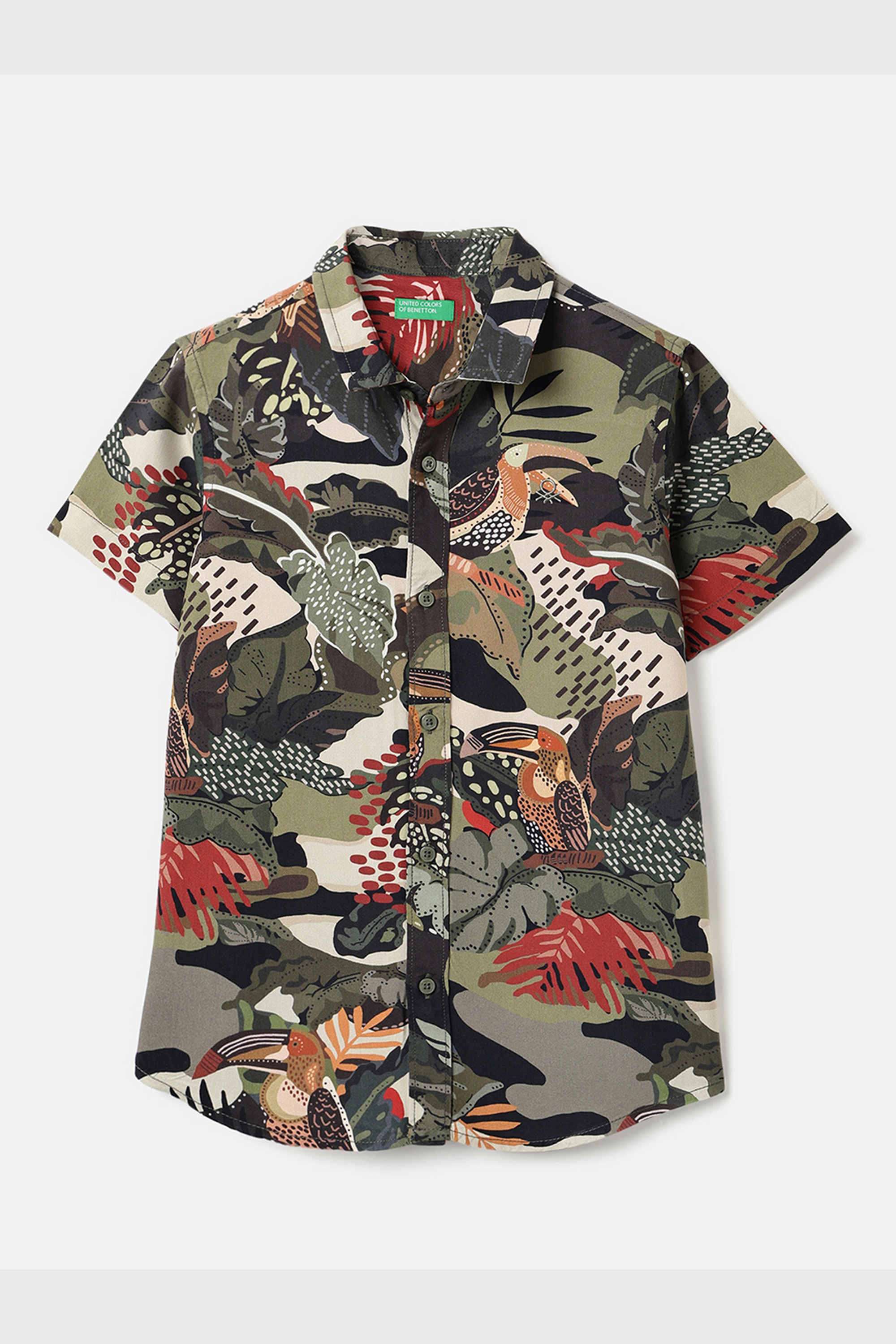 Printed-Viscose-Classic-Collar-Boys-Shirt