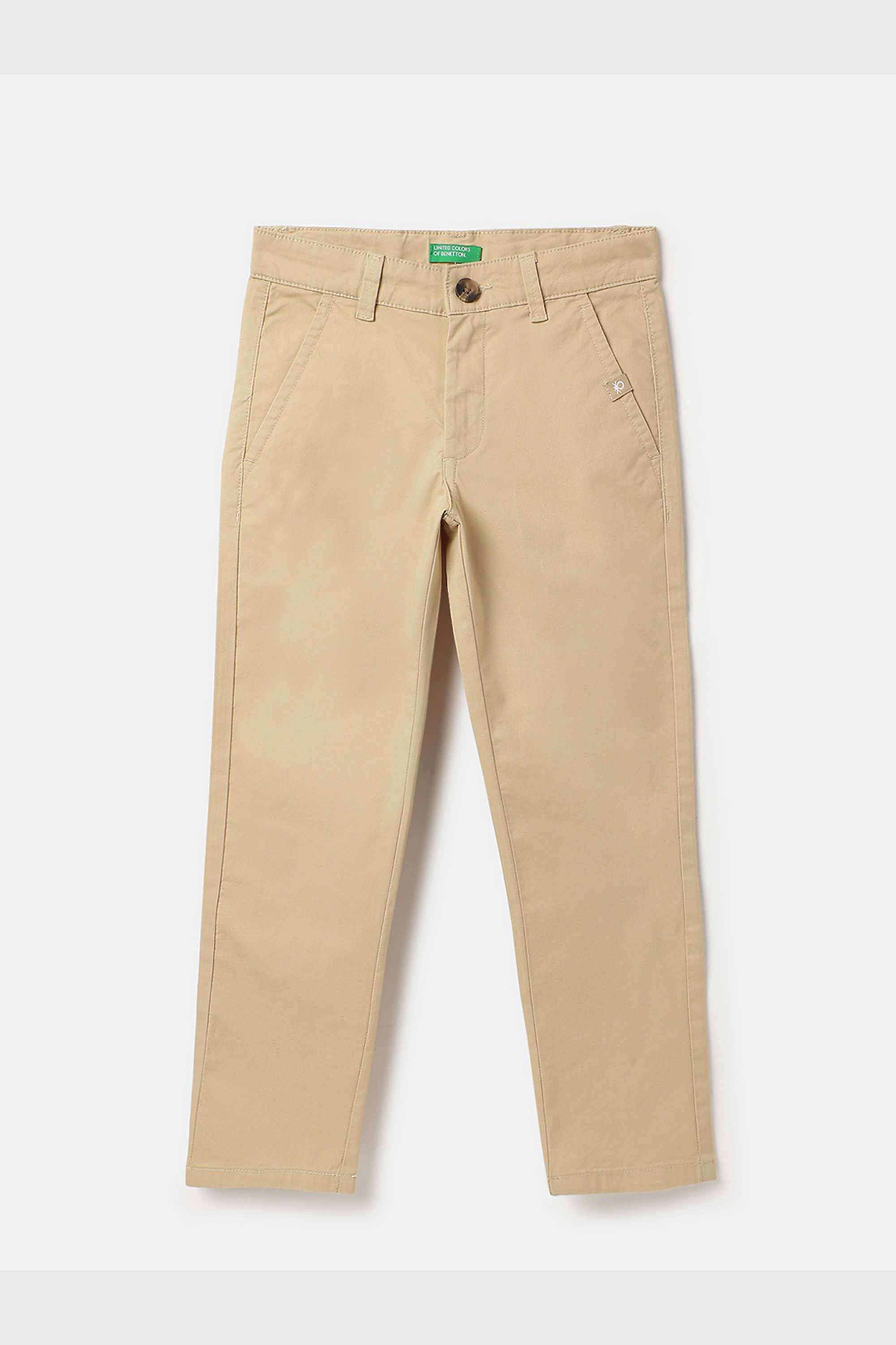 Solid-Cotton-Blend-Straight-Fit-Boys-Trousers