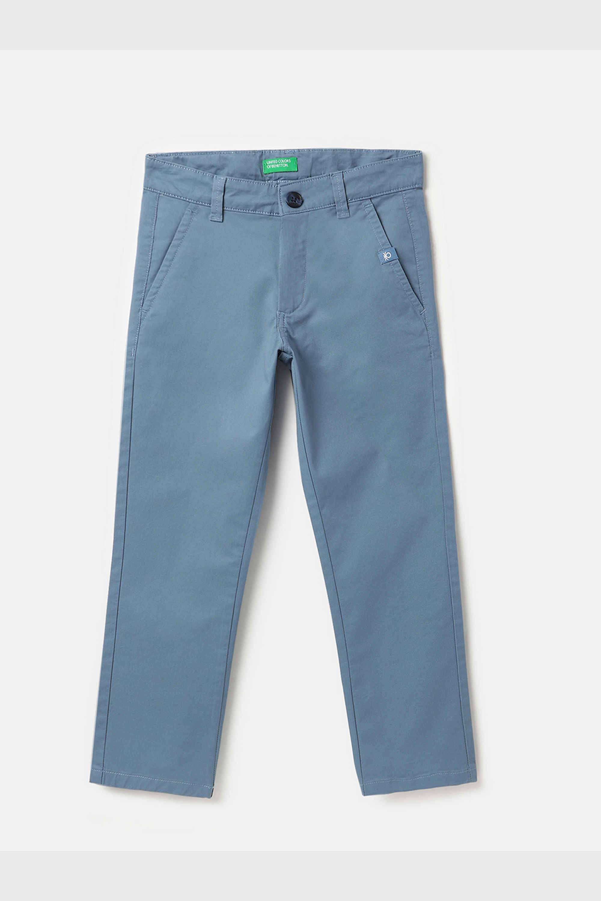 Solid-Cotton-Blend-Straight-Fit-Boys-Trousers