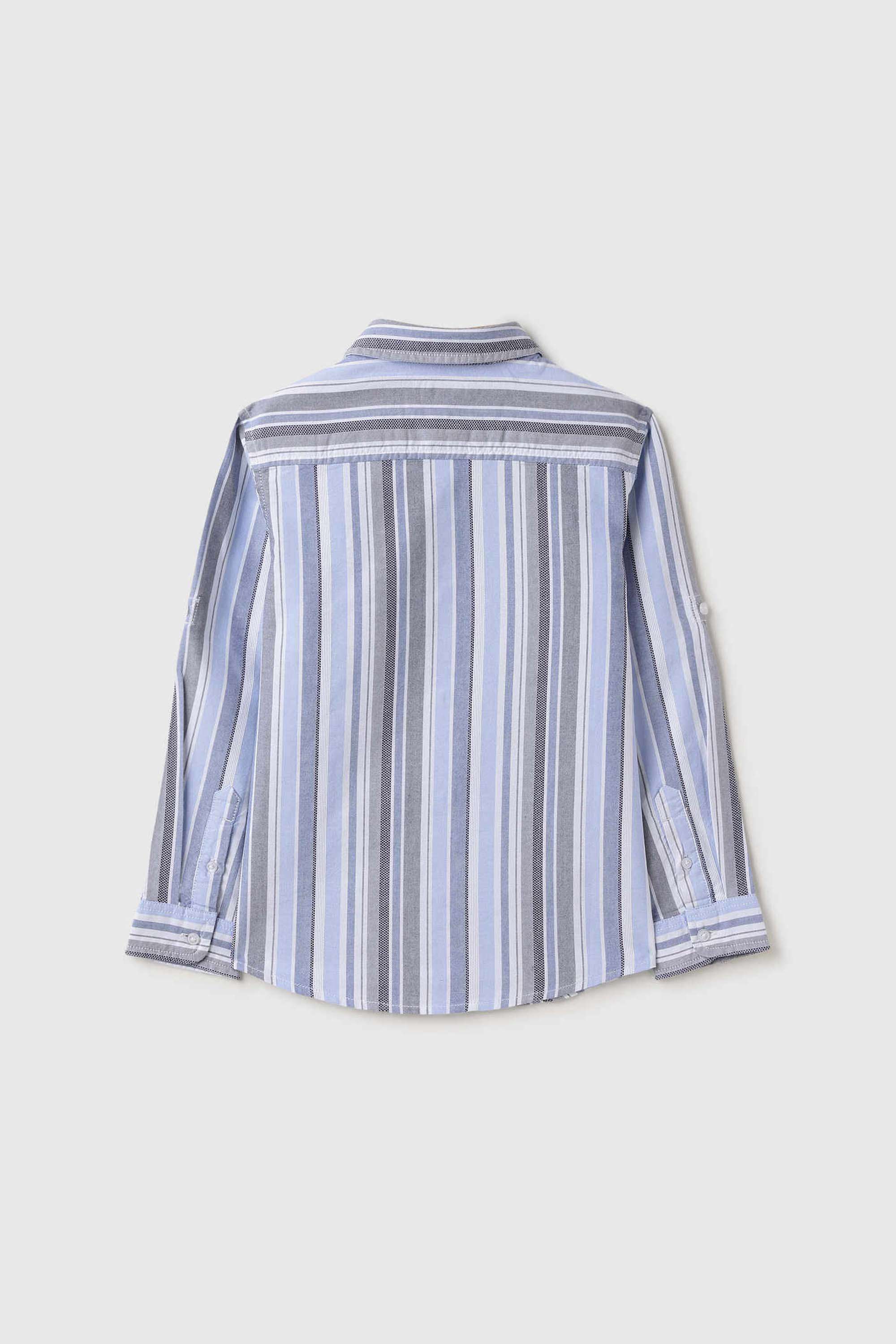 Stripes-Cotton-Collared-Boys-Shirt