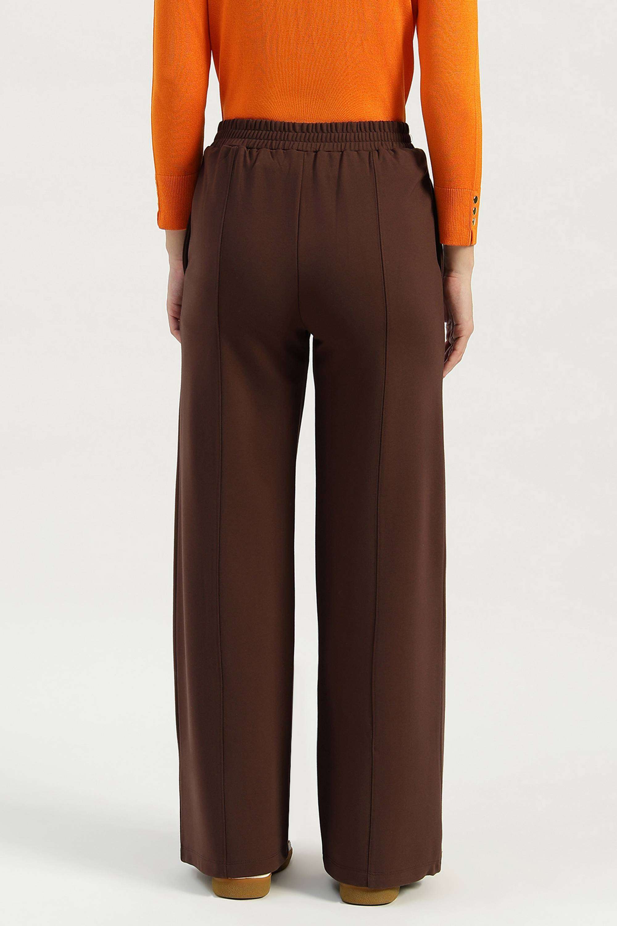 Solid-Blended-Fabric-Women-s-Casual-Wear-Pants
