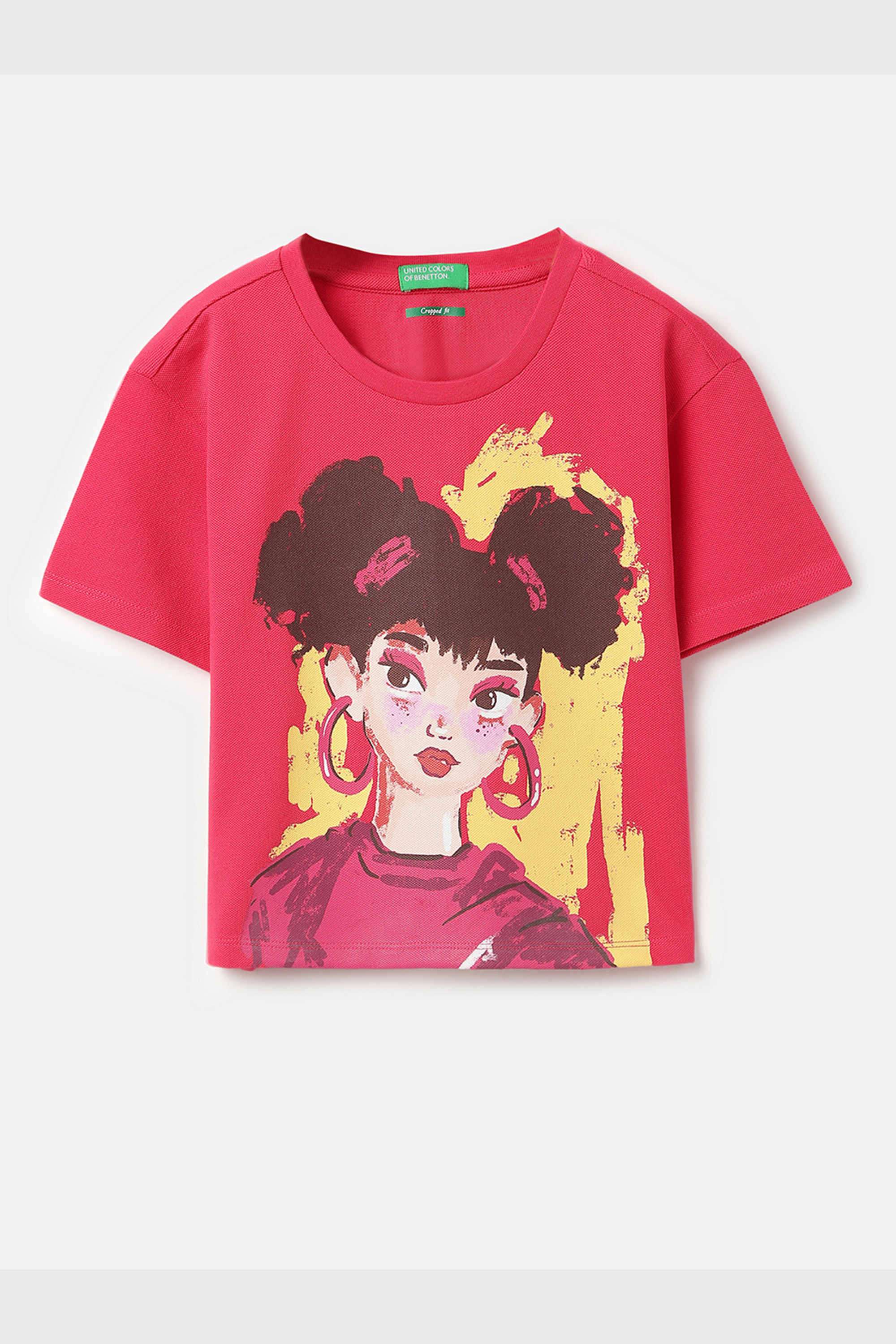 Solid-Cotton-Round-Neck-Girls-T-shirt