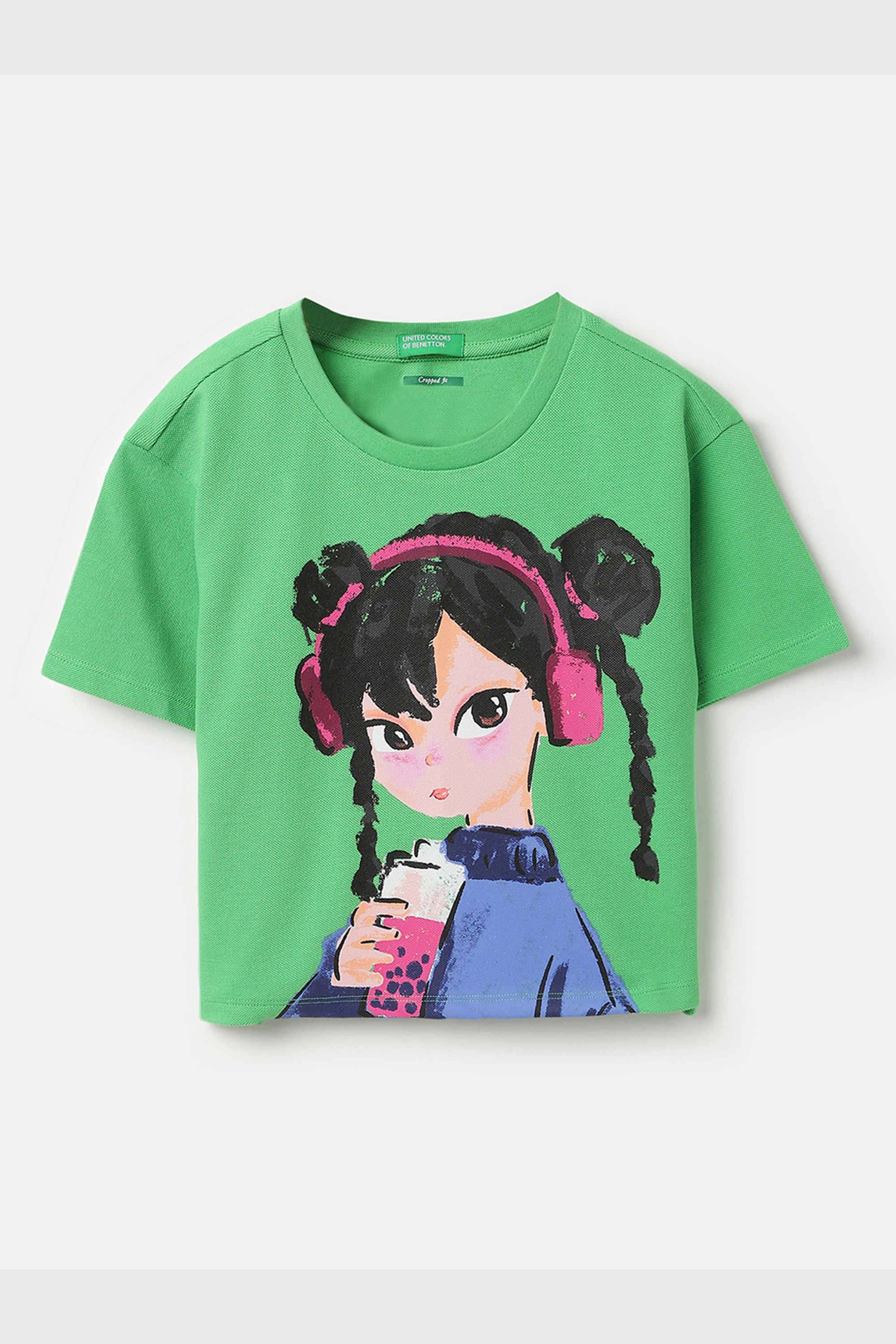 Solid-Cotton-Round-Neck-Girls-T-shirt
