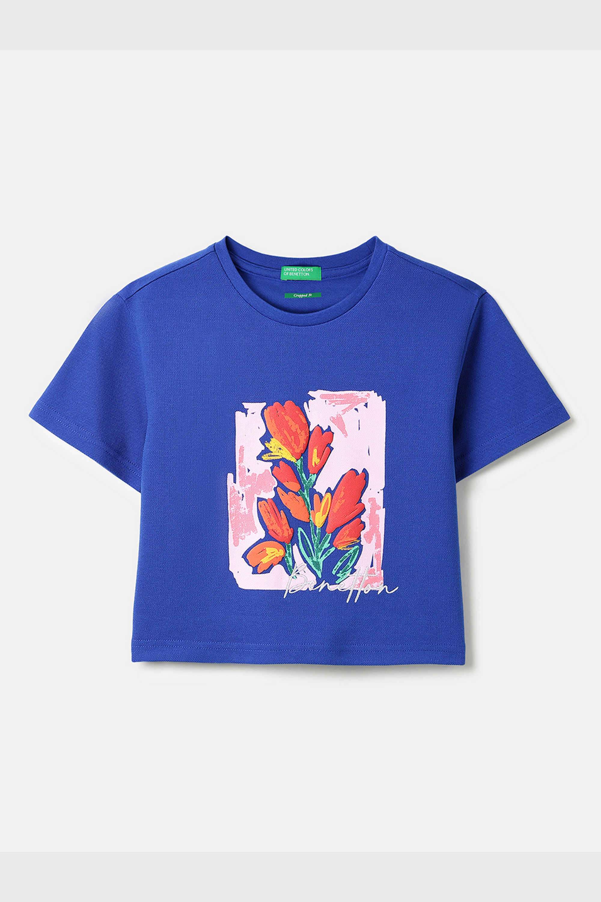 Solid-Cotton-Round-Neck-Girls-T-shirt