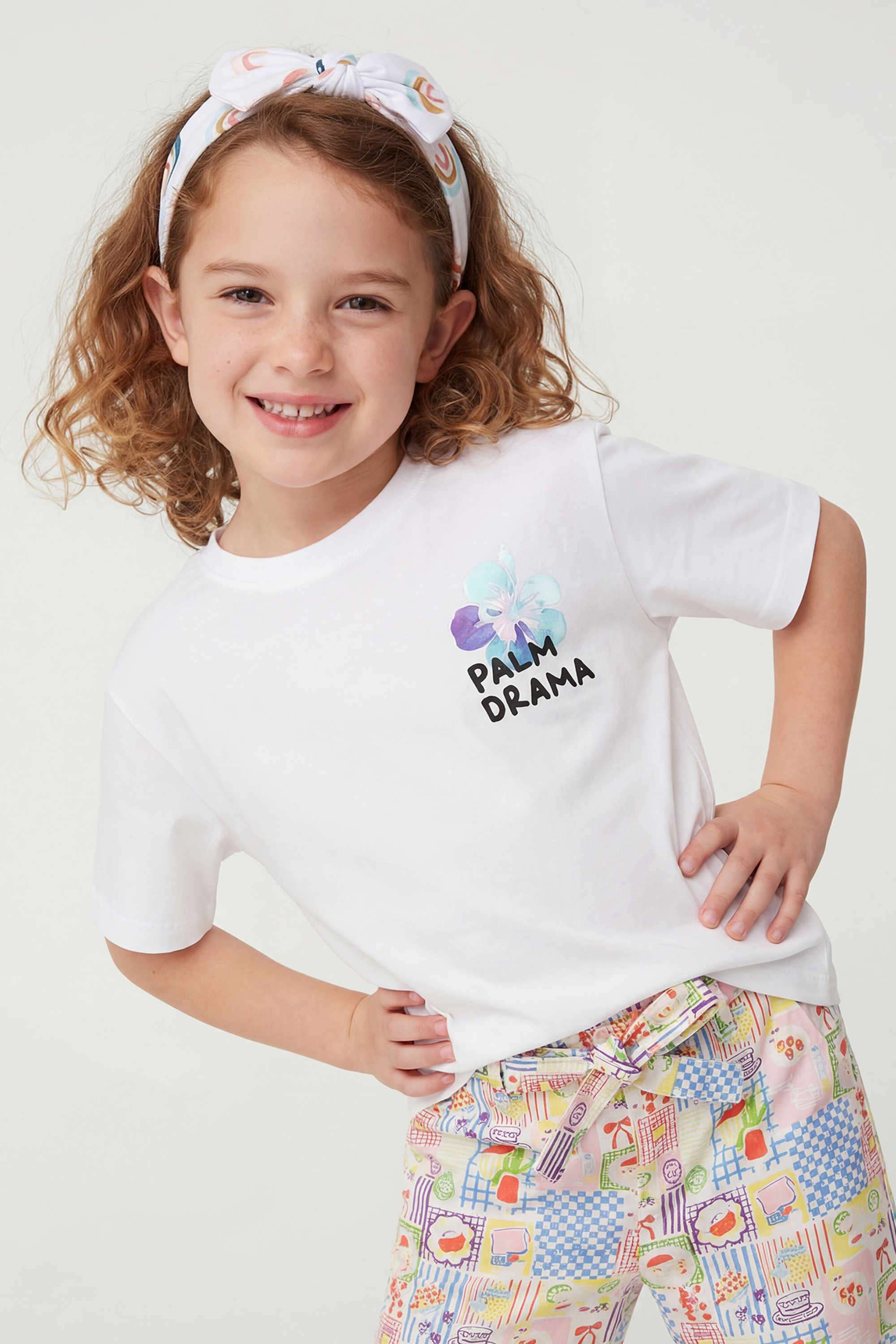 Solid-Cotton-Round-Neck-Girls-T-Shirt