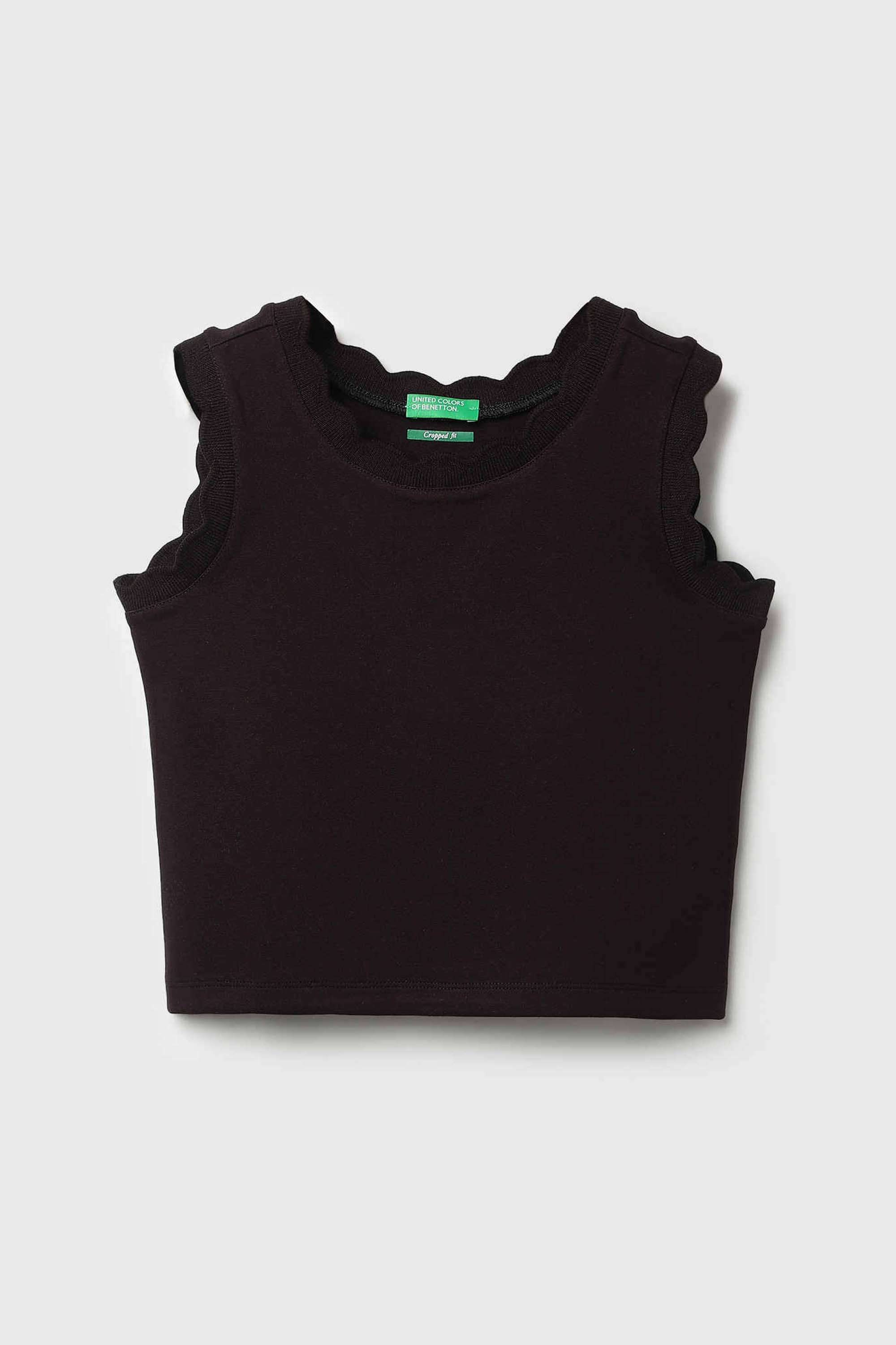 Solid-Viscose-Round-Neck-Girls-Top