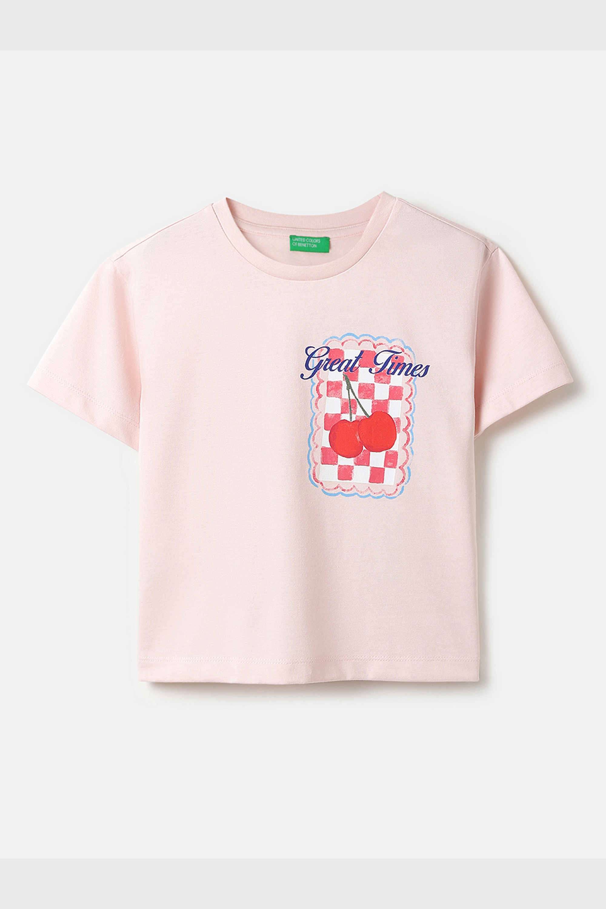 Solid-Cotton-Round-Neck-Girls-T-shirt