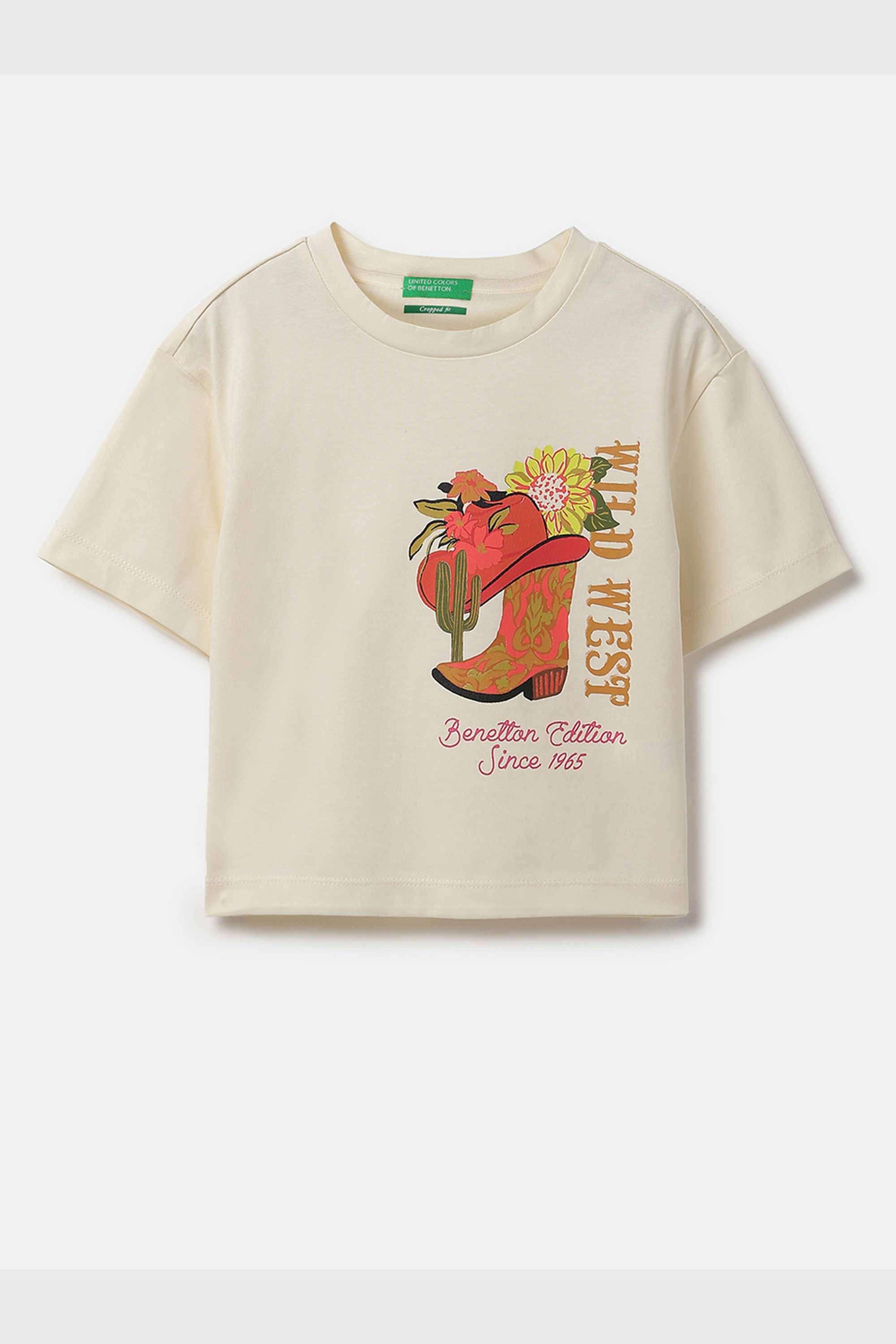 Solid-Cotton-Round-Neck-Girls-T-shirt