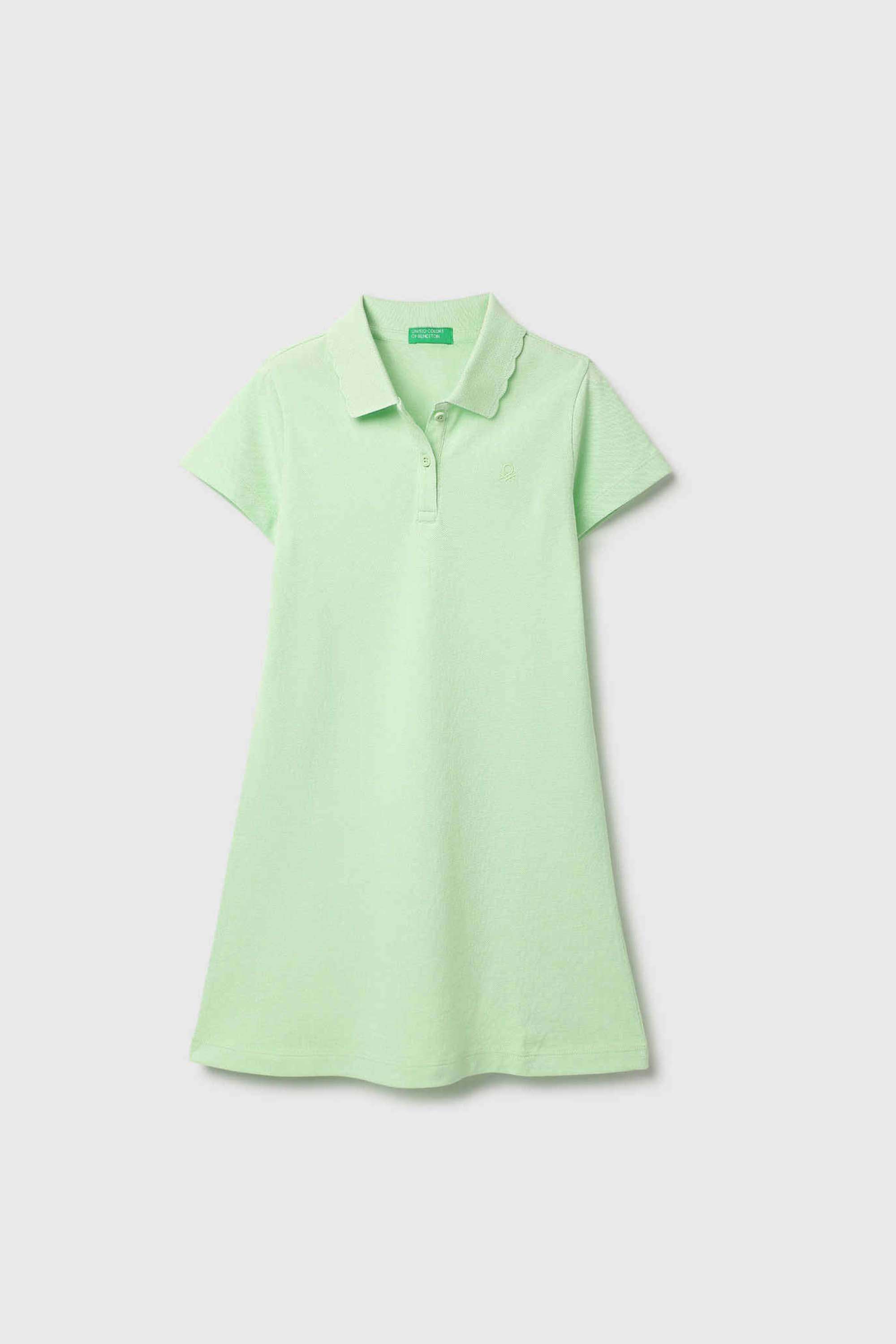 Solid-Cotton-Polo-Girls-Casual-Wear-Dress