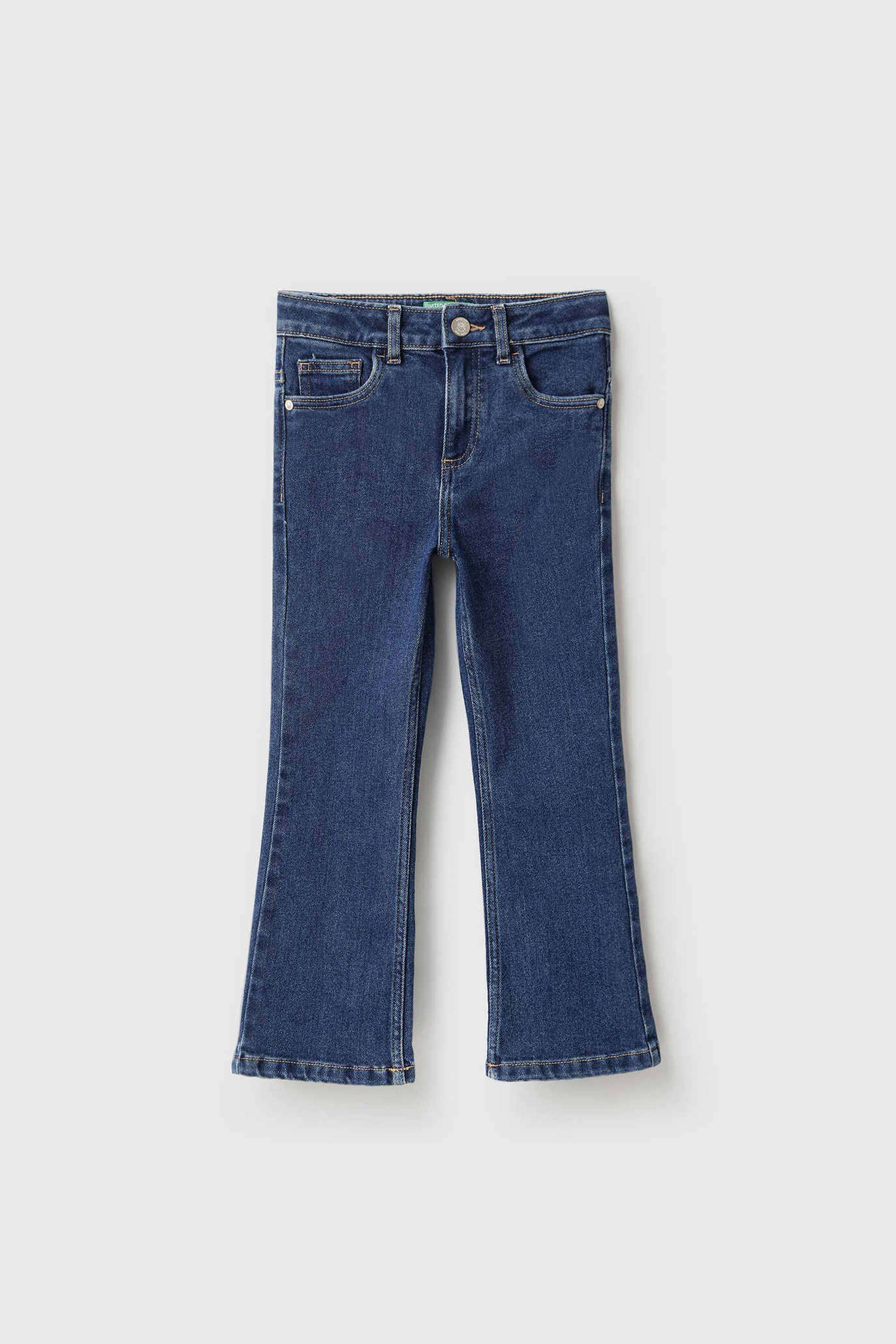 Solid-Cotton-Blend-Bootcut-Fit-Girls-Jeans