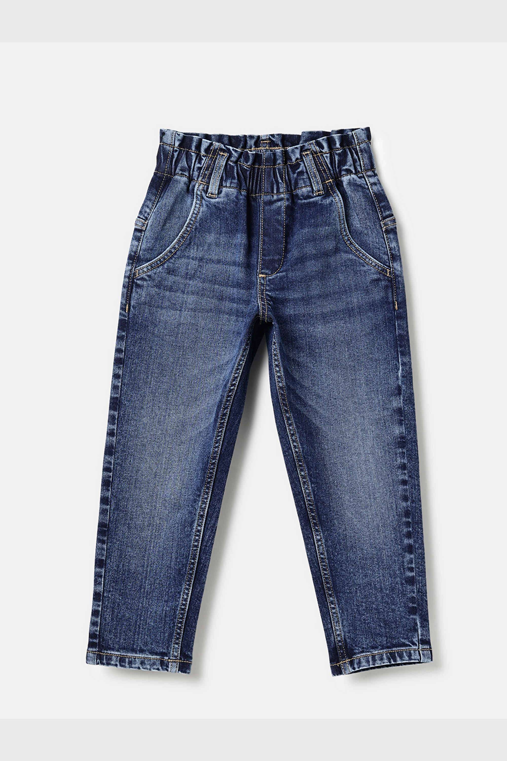 Solid-Cotton-Blend-Regular-Fit-Girls-Jeans