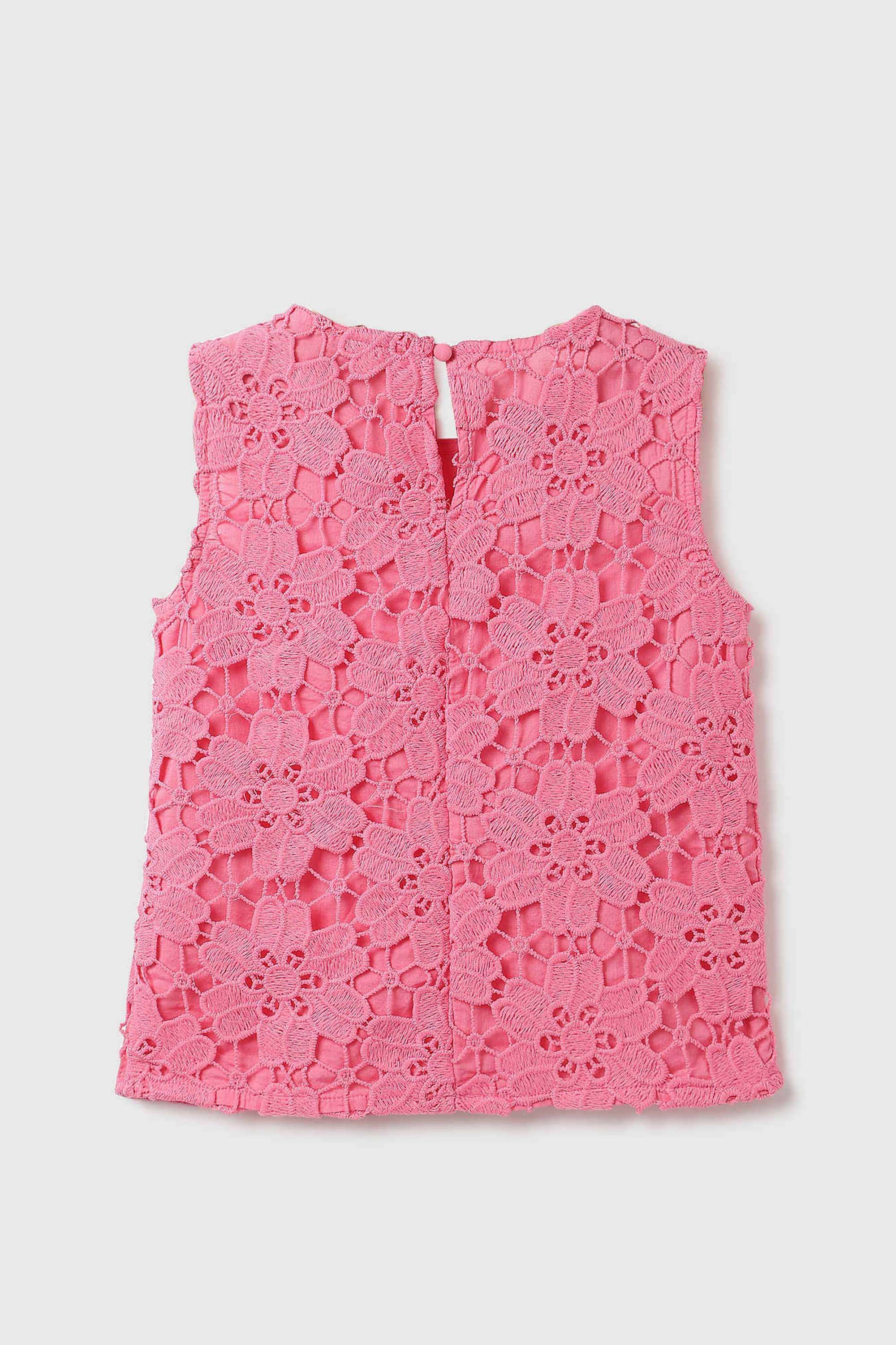 Textured-Cotton-Round-Neck-Girls-Top