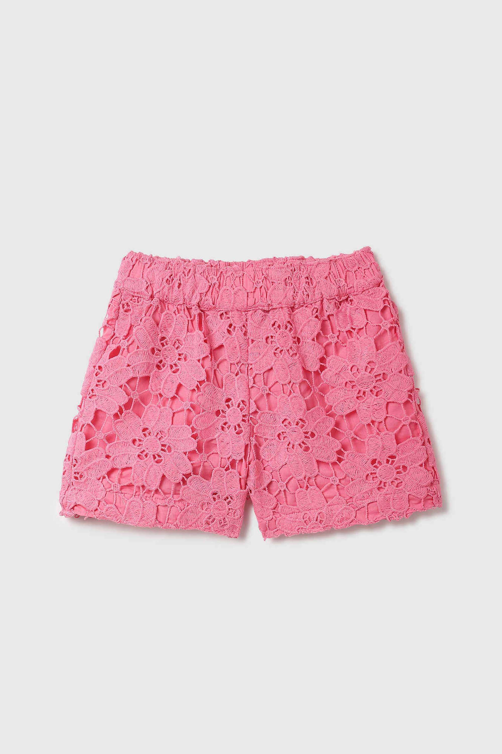 Textured-Cotton-Regular-Fit-Girls-Shorts