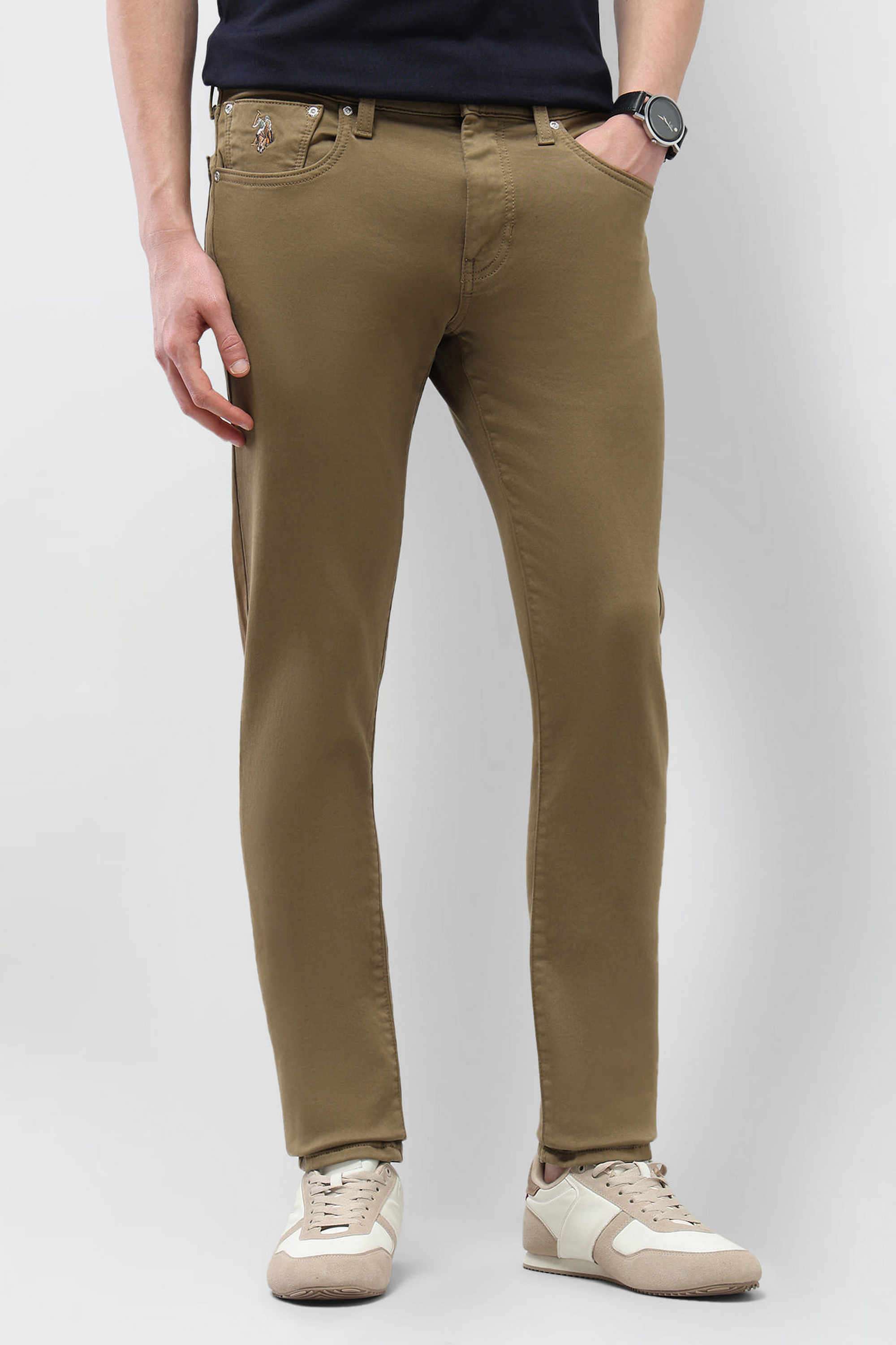 Solid-Cotton-Tapered-Fit-Men-s-Jeans
