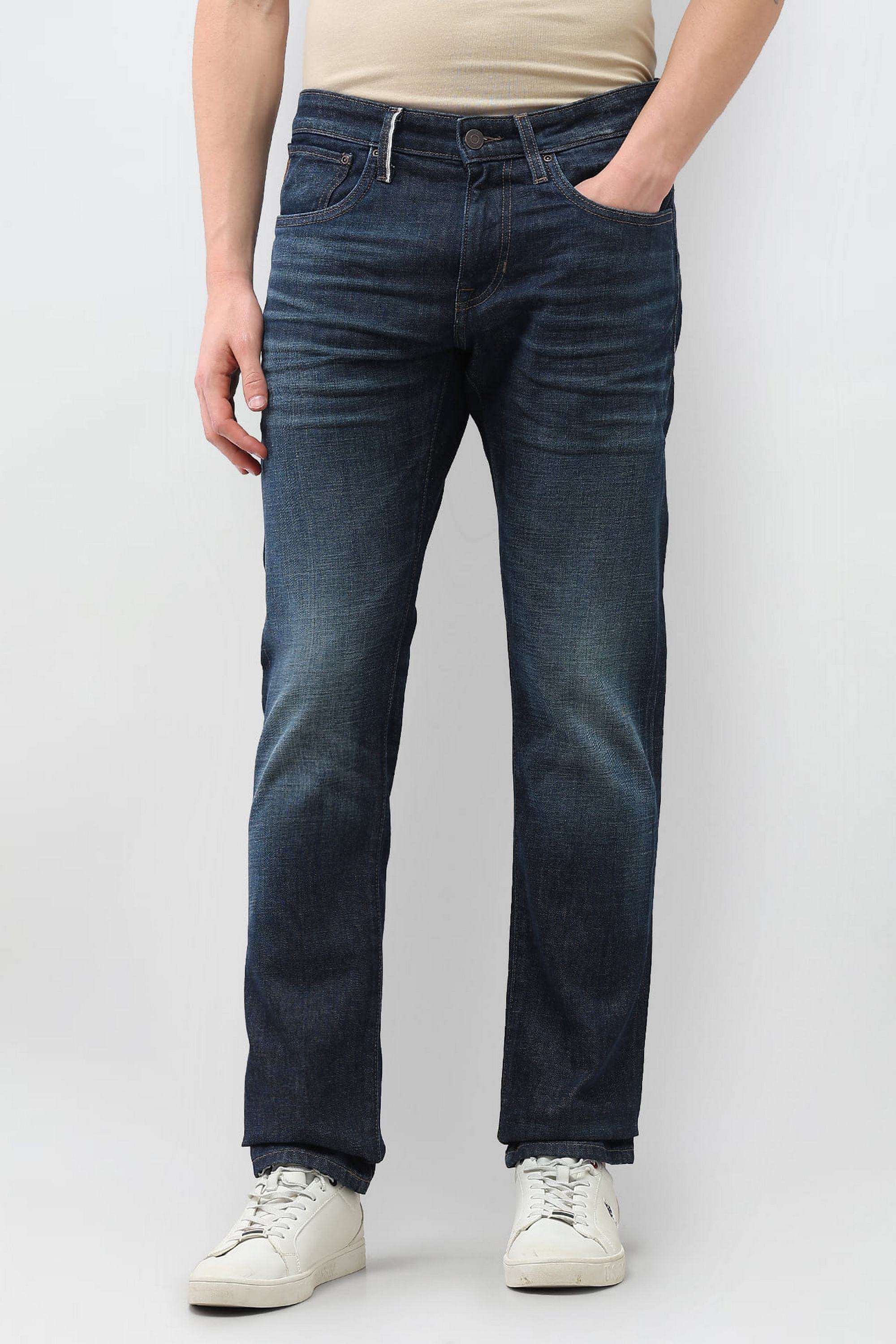 Solid-Cotton-Tapered-Fit-Men-s-Jeans