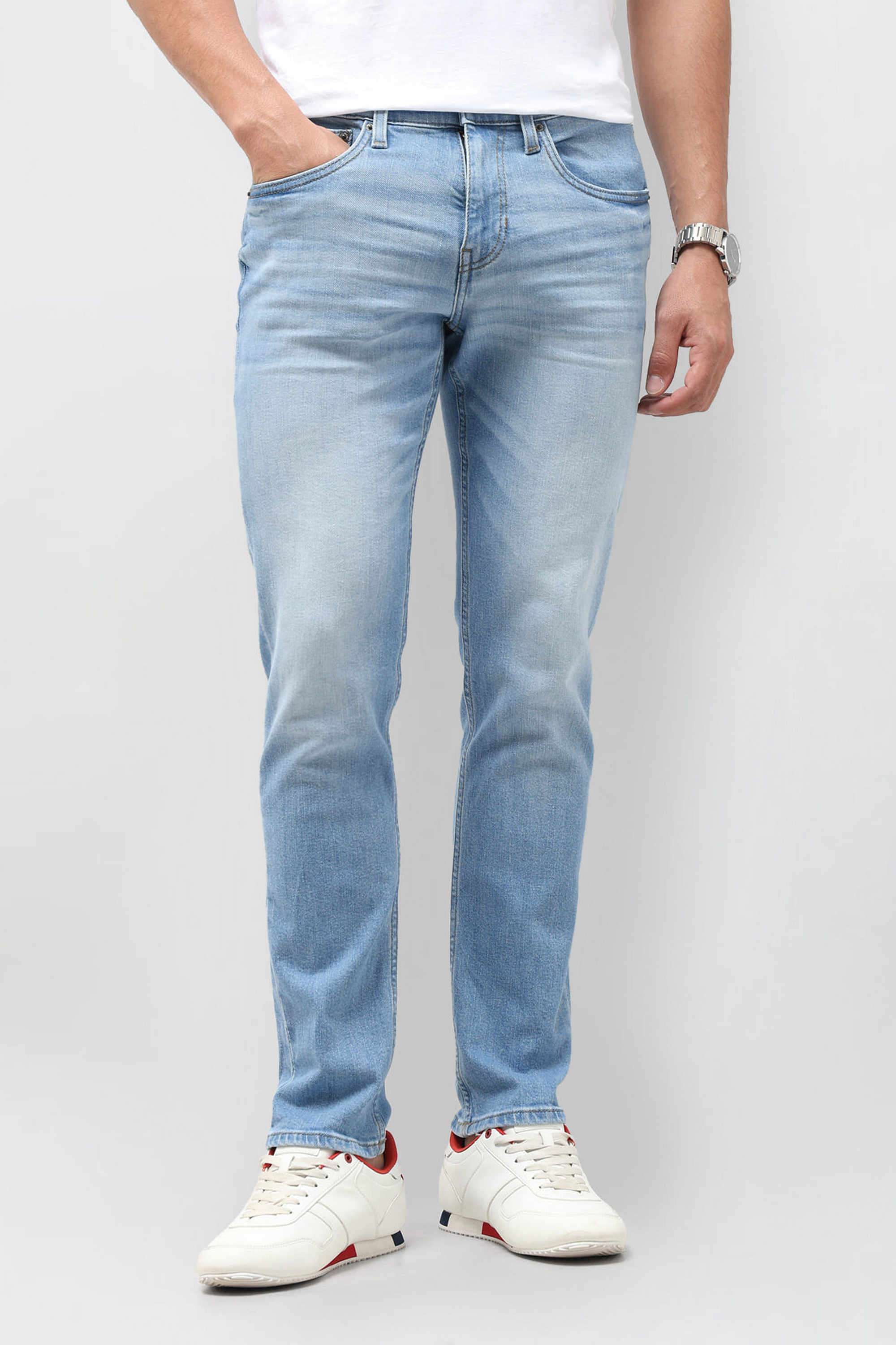 Solid-Cotton-Tapered-Fit-Men-s-Jeans