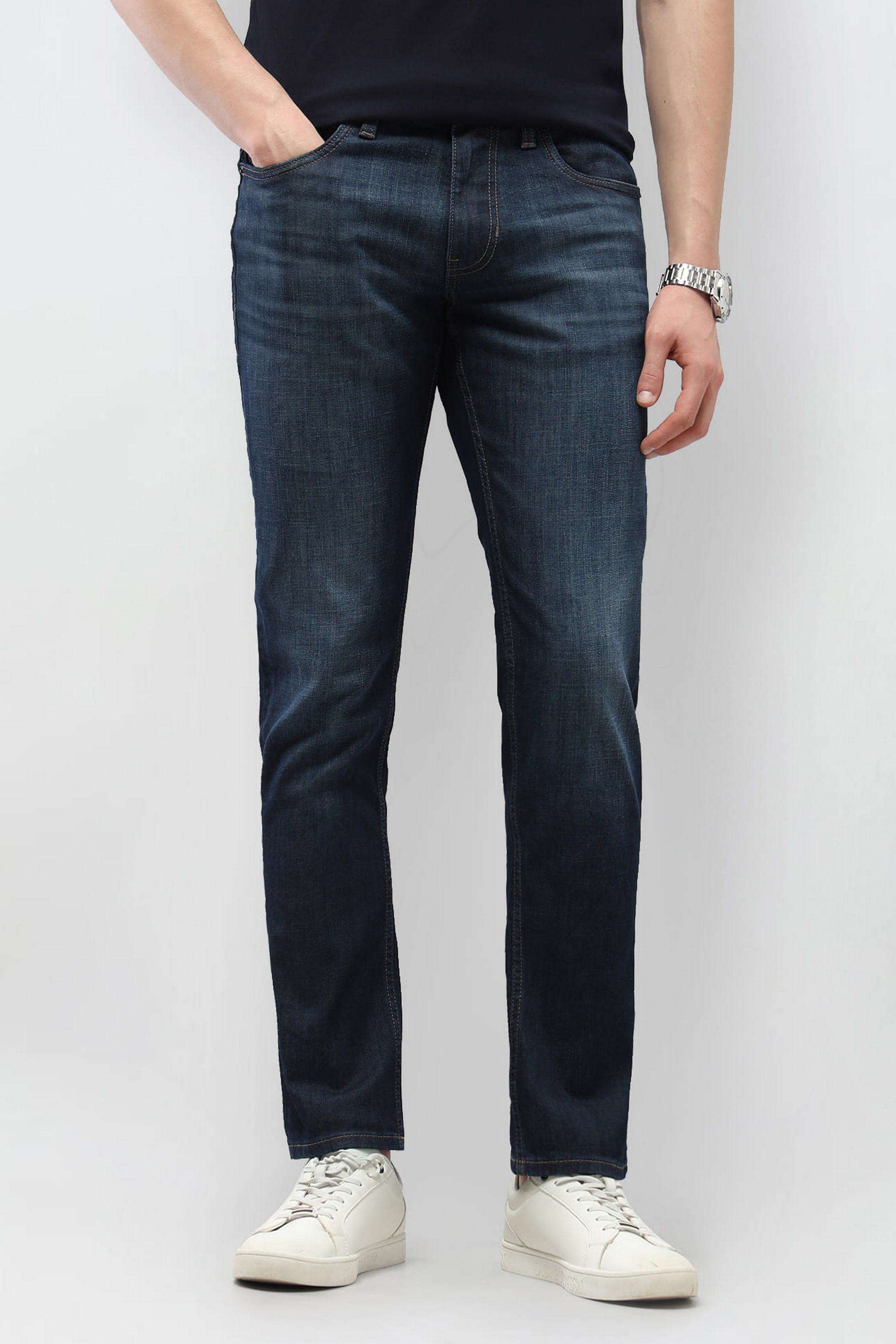 Solid-Cotton-Tapered-Fit-Men-s-Jeans