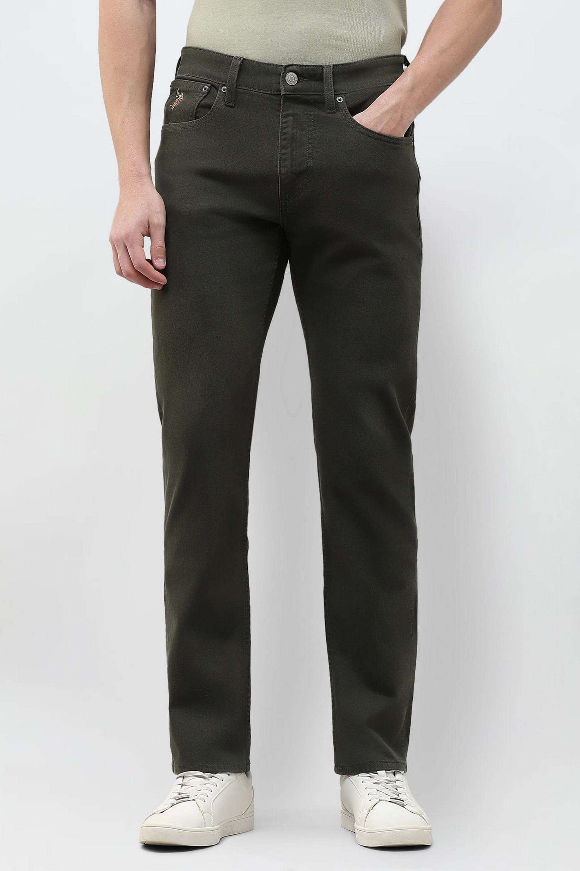 Solid-Cotton-Straight-Fit-Men-s-Jeans