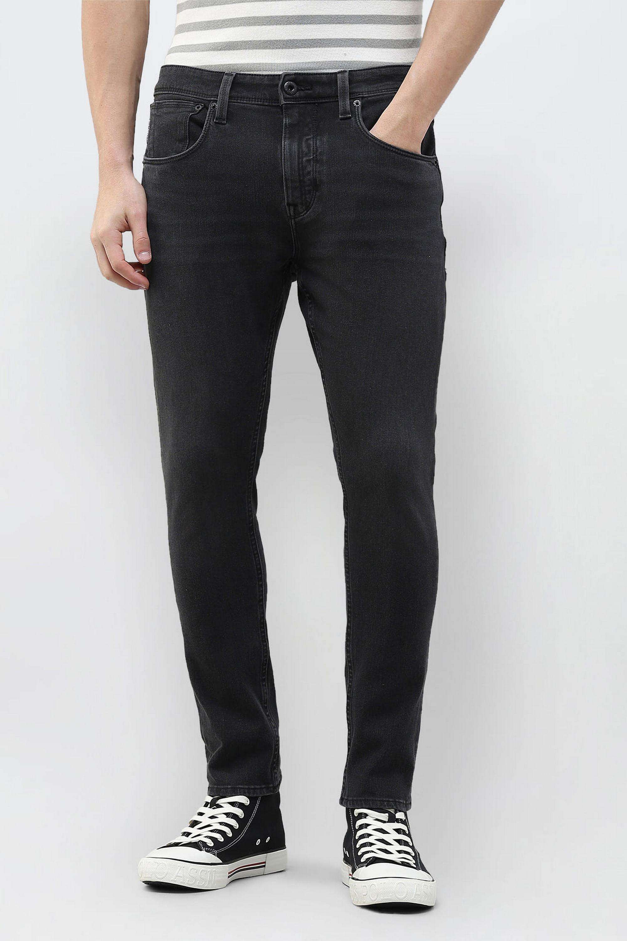 Solid-Cotton-Tapered-Fit-Men-s-Jeans