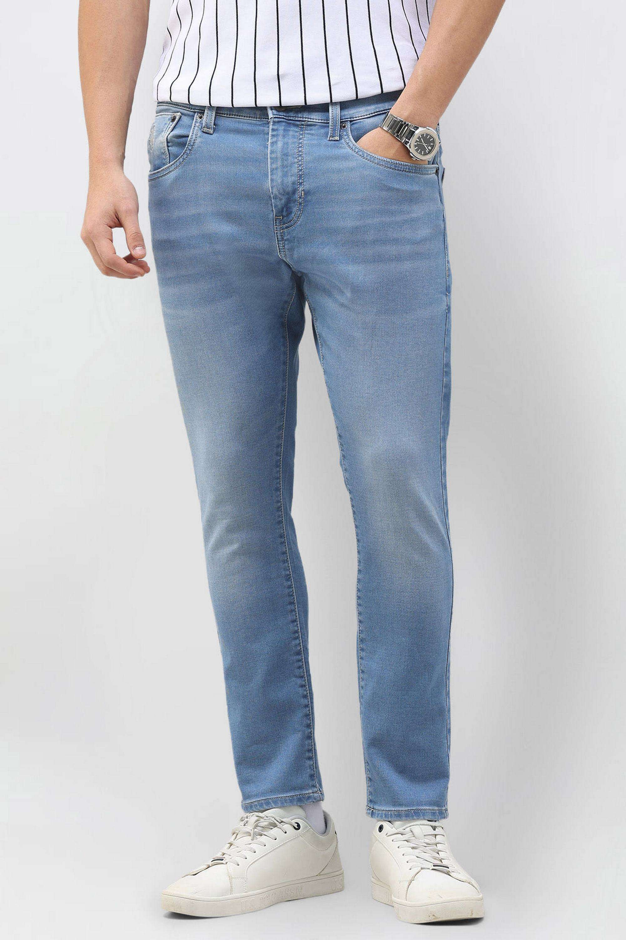 Solid-Cotton-Tapered-Fit-Men-s-Jeans