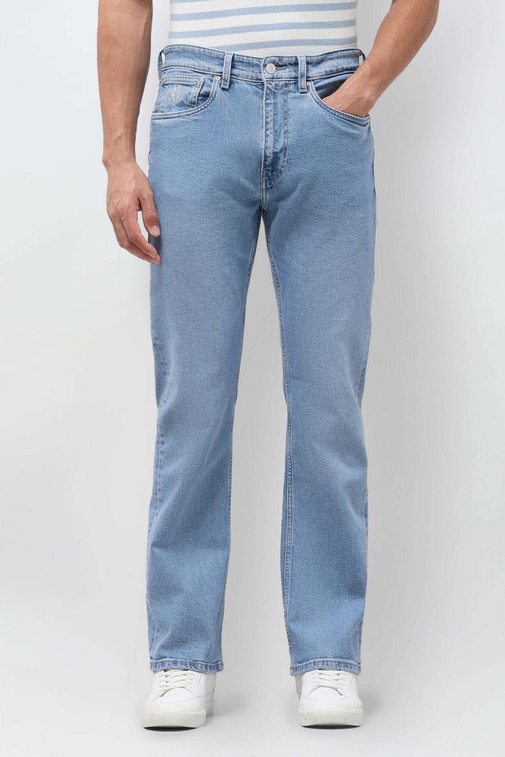 Solid-Cotton-Bootcut-Fit-Men-s-Jeans