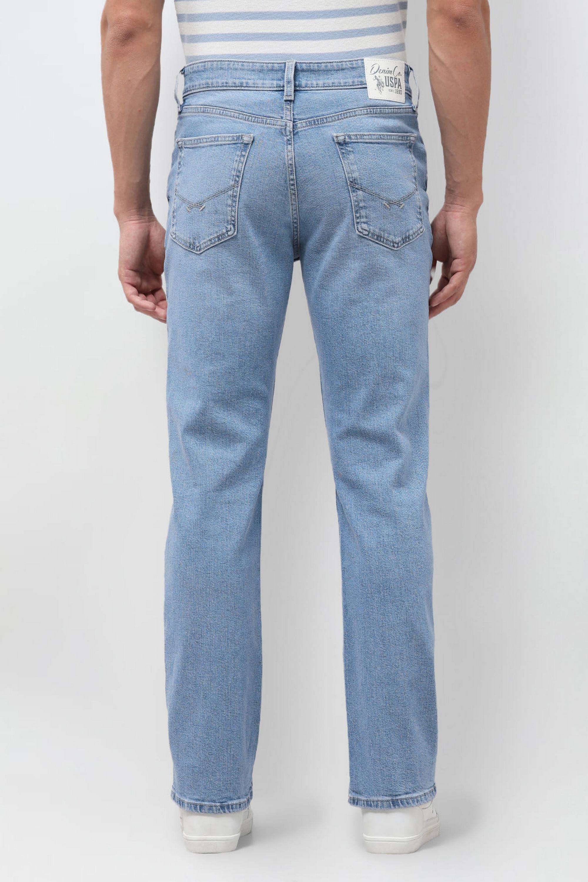 Solid-Cotton-Bootcut-Fit-Men-s-Jeans