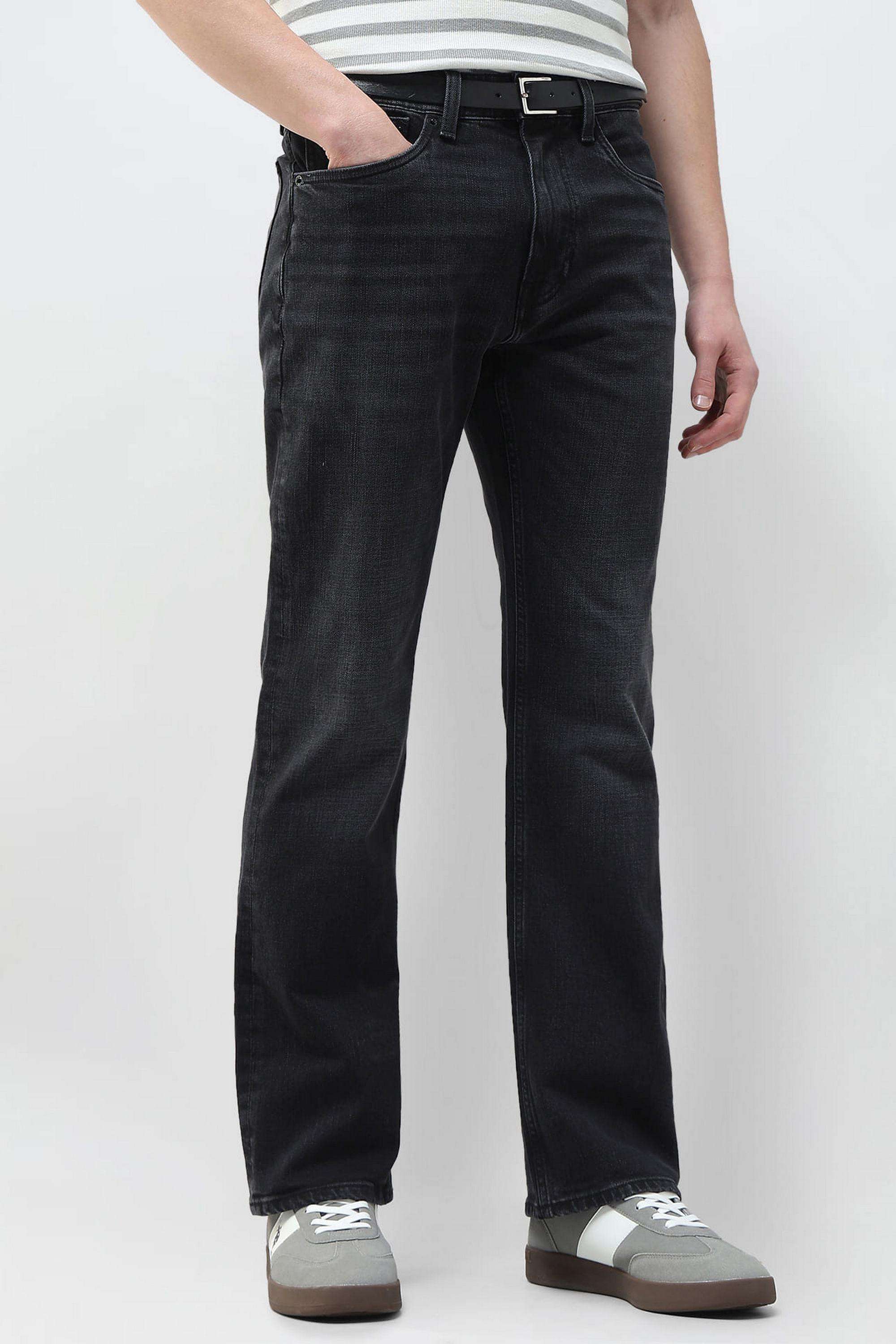 Solid-Cotton-Bootcut-Fit-Men-s-Jeans