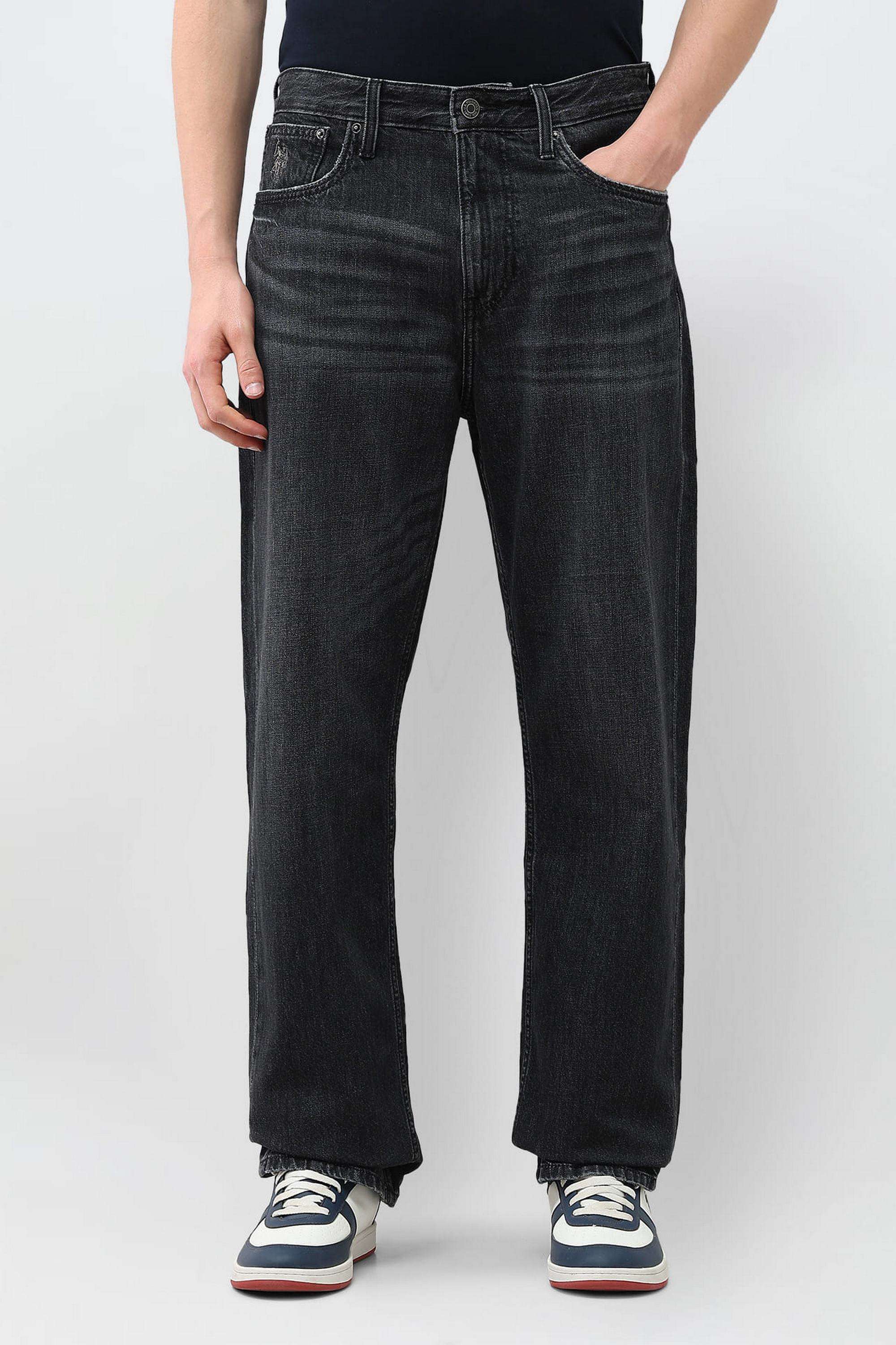 Solid-Cotton-Relaxed-Fit-Men-s-Jeans