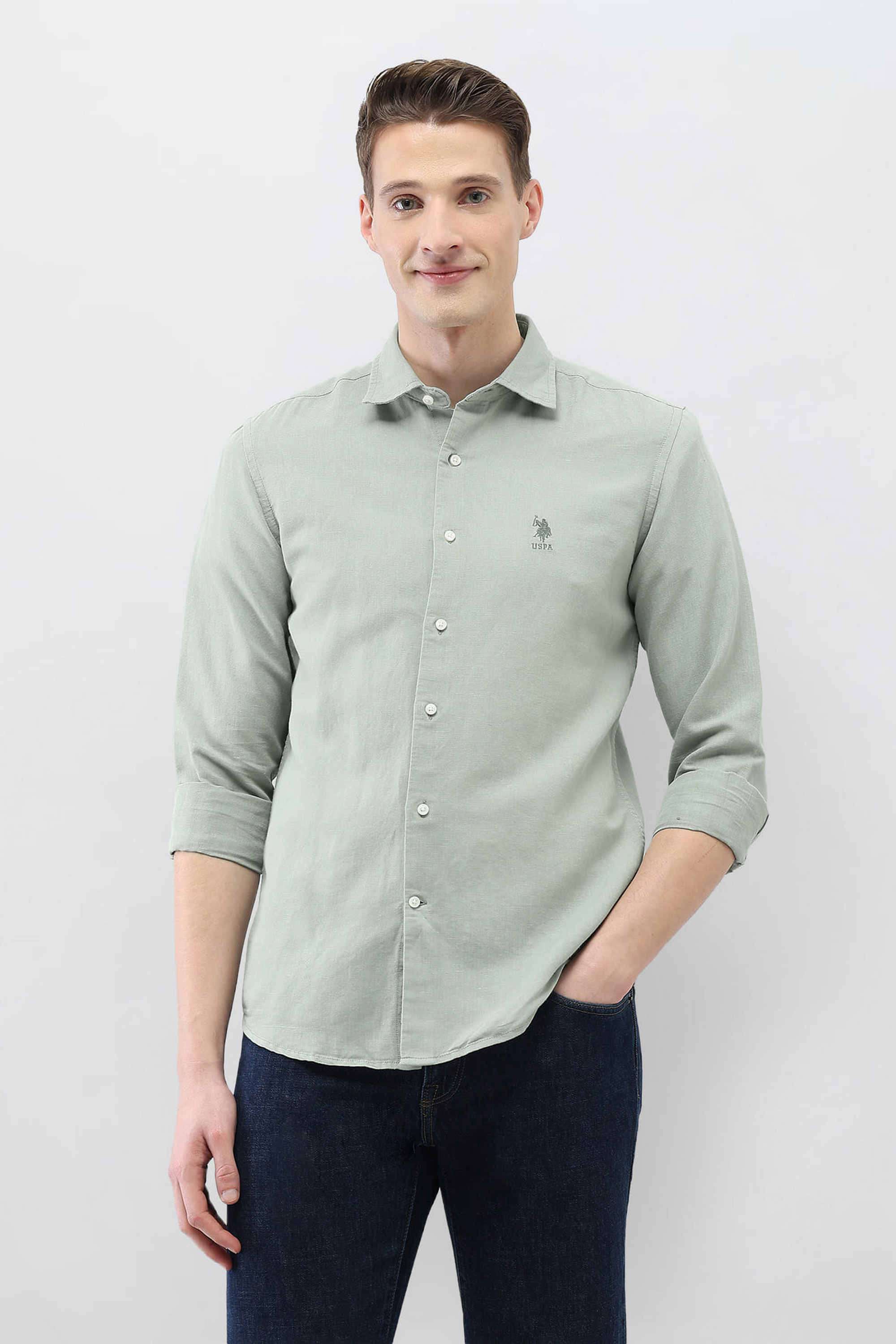 Motel-On-The-Coast-Solid-Cotton-Regular-Fit-Men-s-Casual-Wear-Shirt