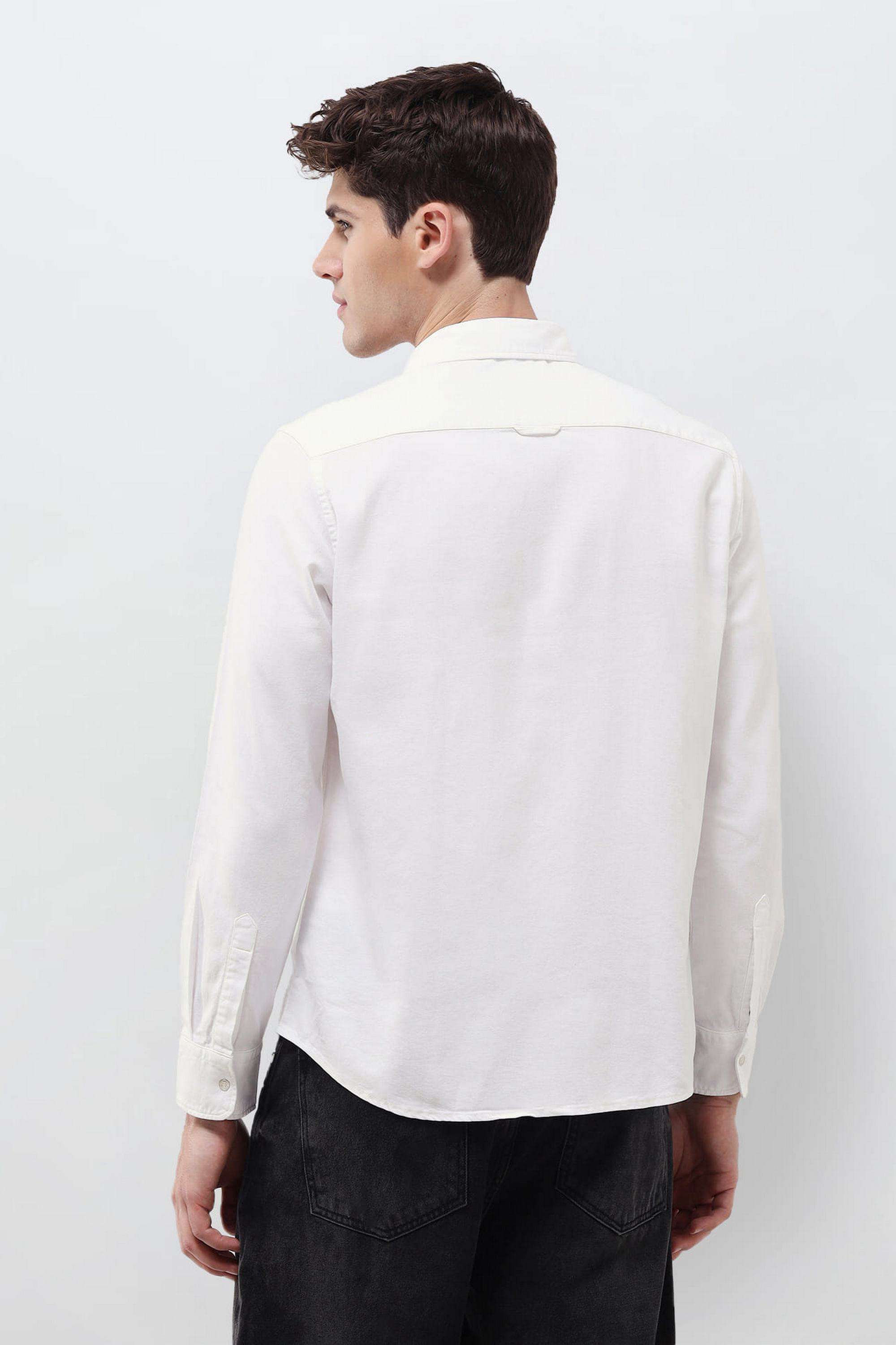 Solid-Cotton-Regular-Fit-Men-s-Casual-Shirt