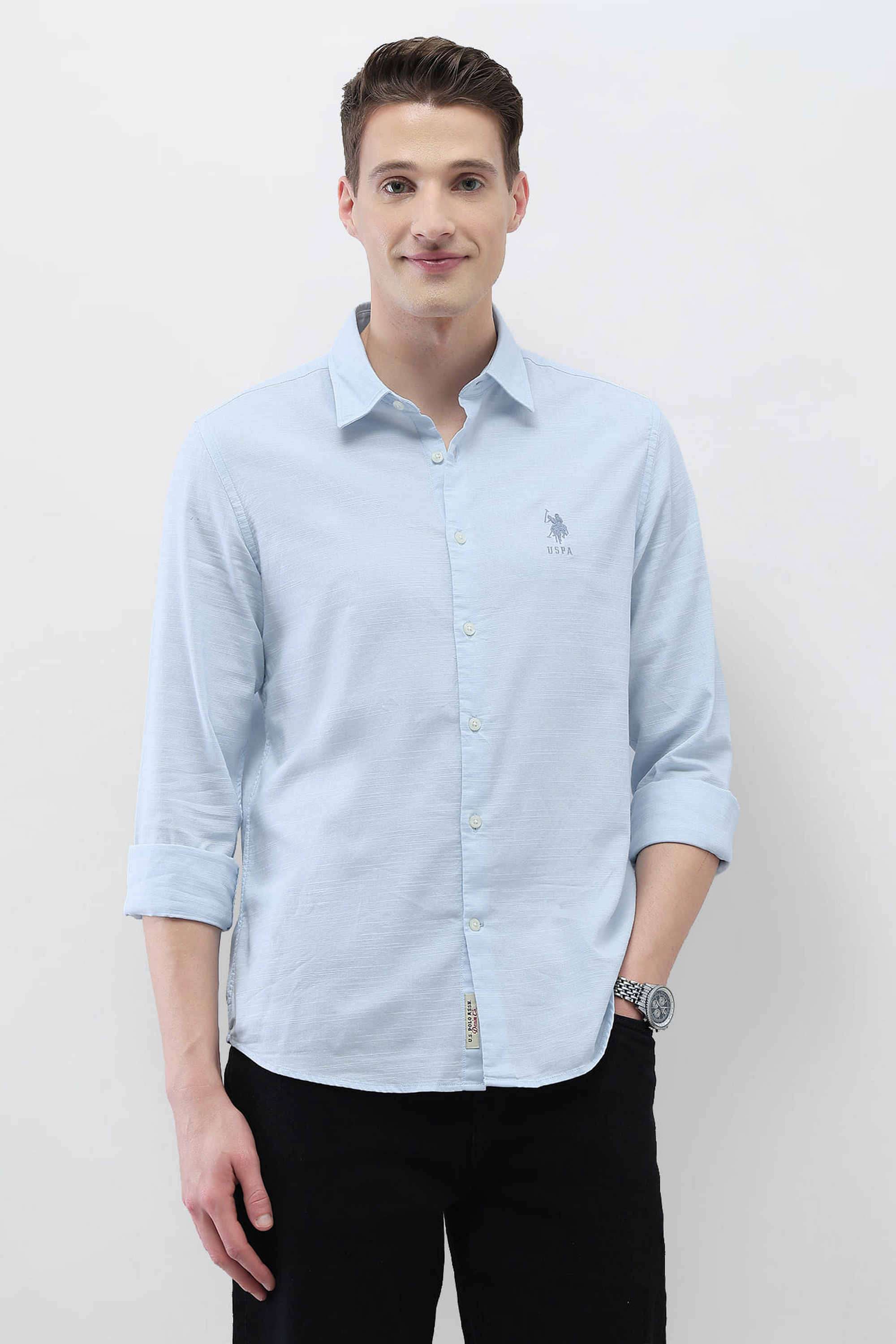 Motel-On-The-Coast-Solid-Cotton-Regular-Fit-Men-s-Casual-Wear-Shirt