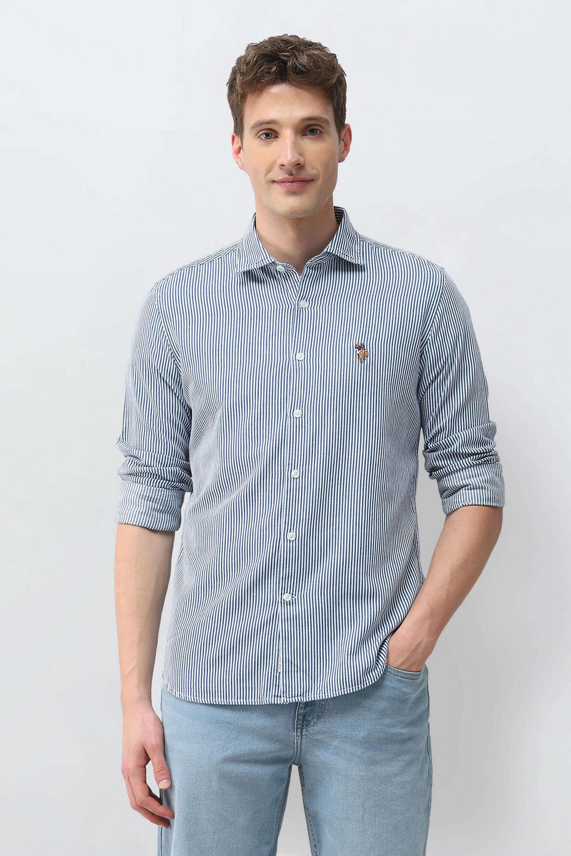 Stripes-Cotton-Regular-Fit-Men-s-Casual-Shirt