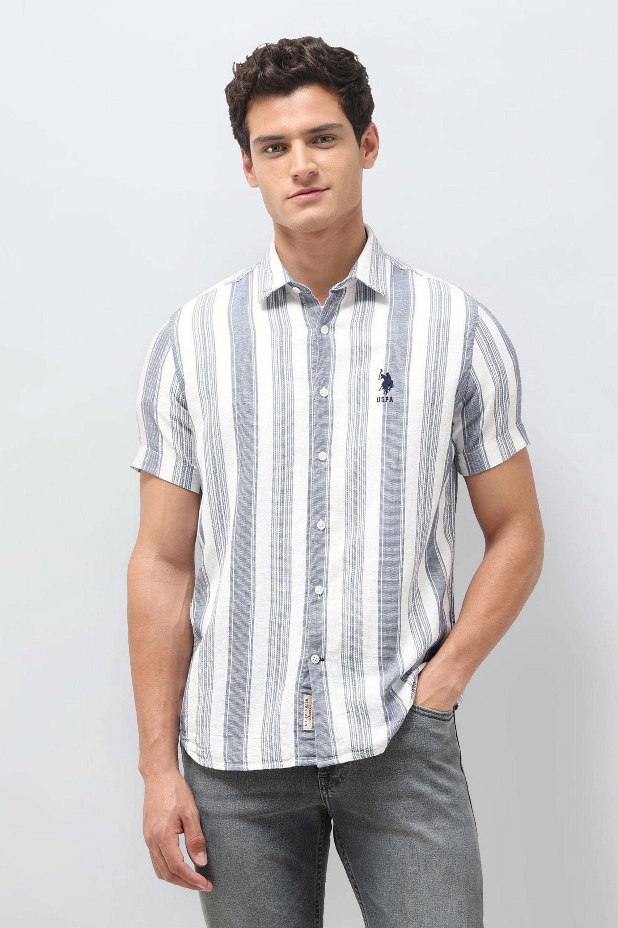 Stripes-Cotton-Regular-Fit-Men-s-Casual-Shirt