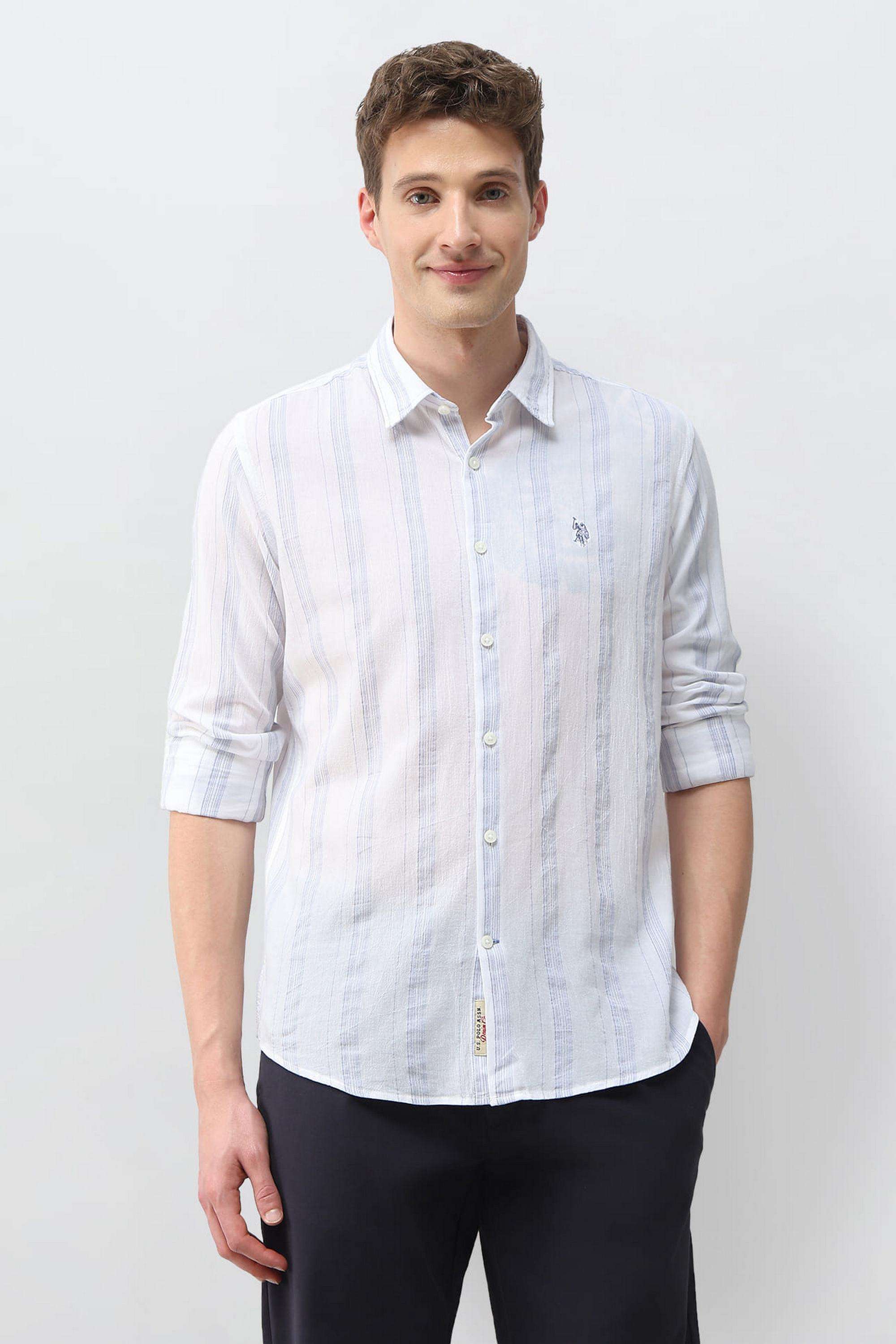 Stripes-Cotton-Regular-Fit-Men-s-Casual-Shirt
