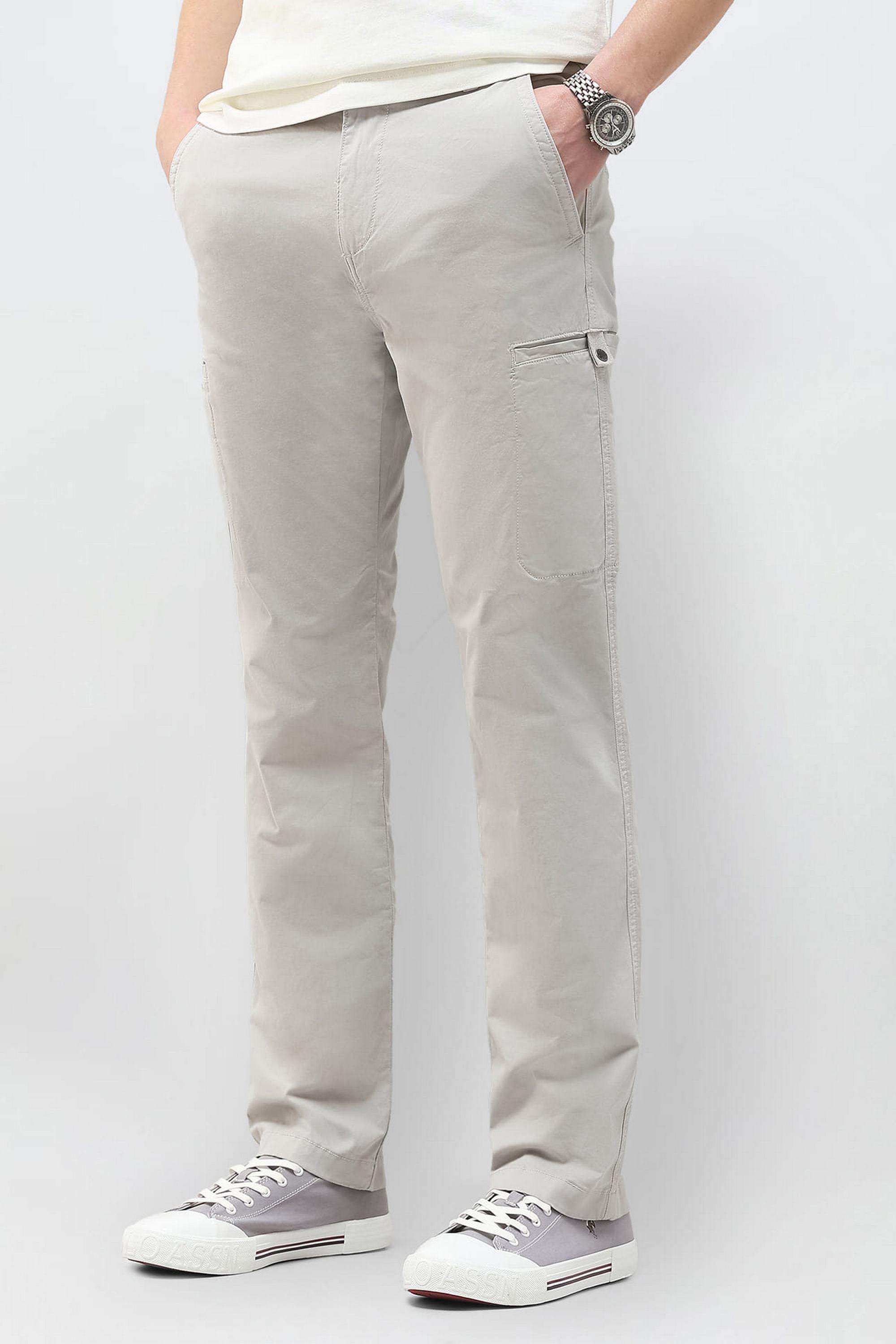 Solid-Cotton-Straight-Fit-Men-s-Casual-Wear-Pants