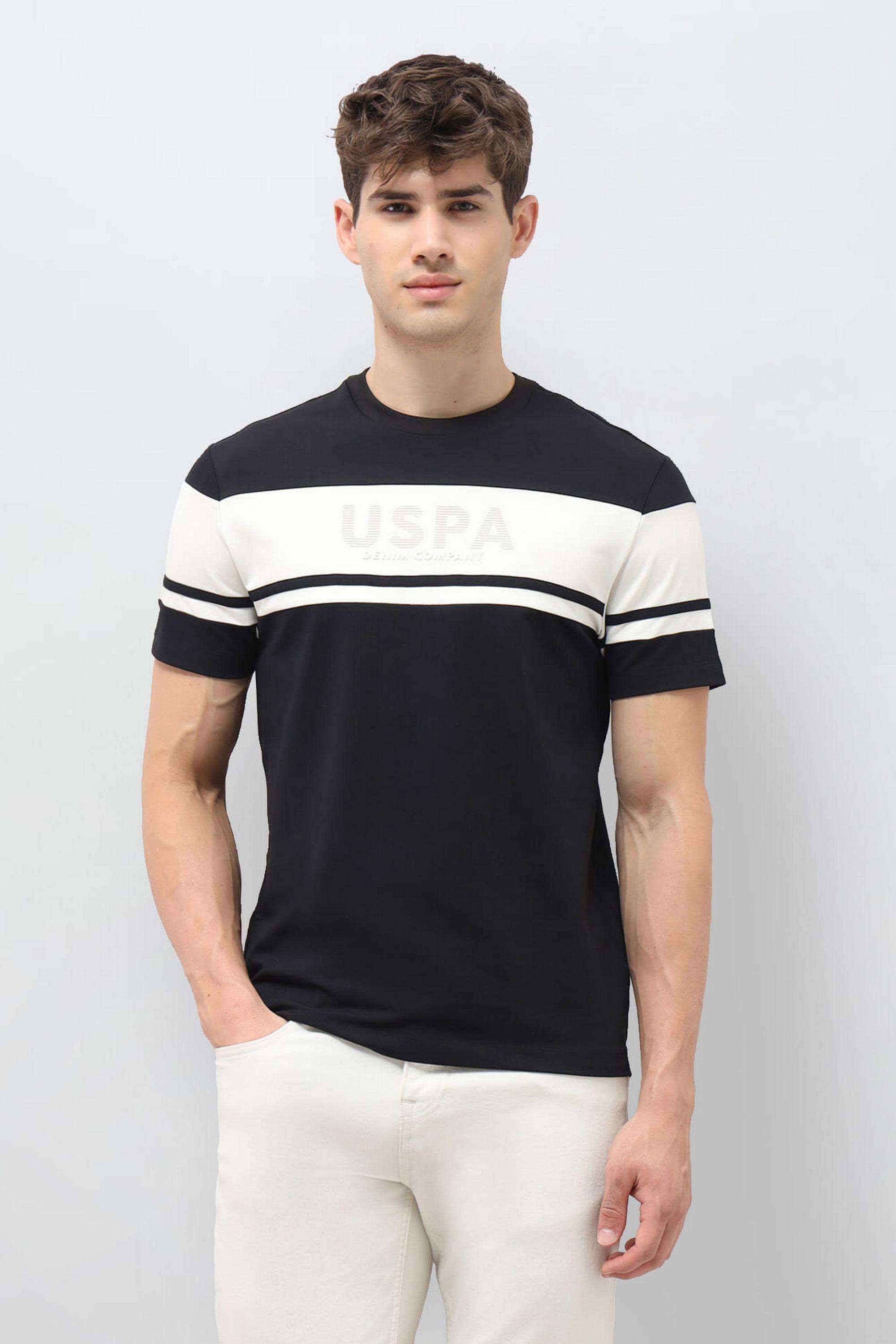 Color-Block-Cotton-Round-Neck-Men-s-T-Shirt