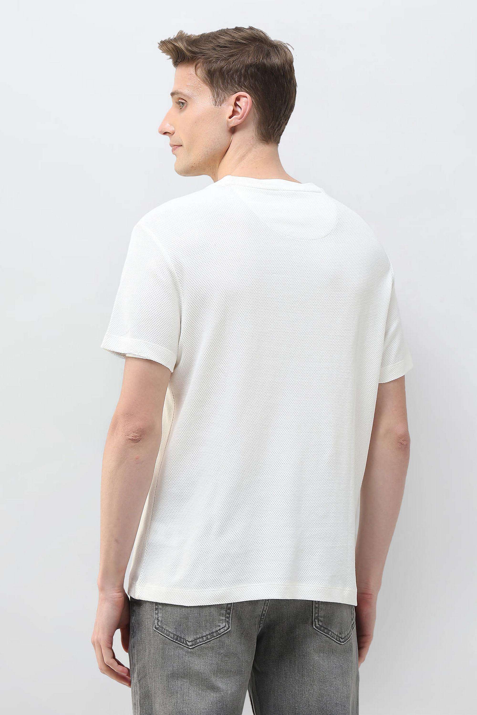 Textured-Cotton-Round-Neck-Men-s-T-Shirt