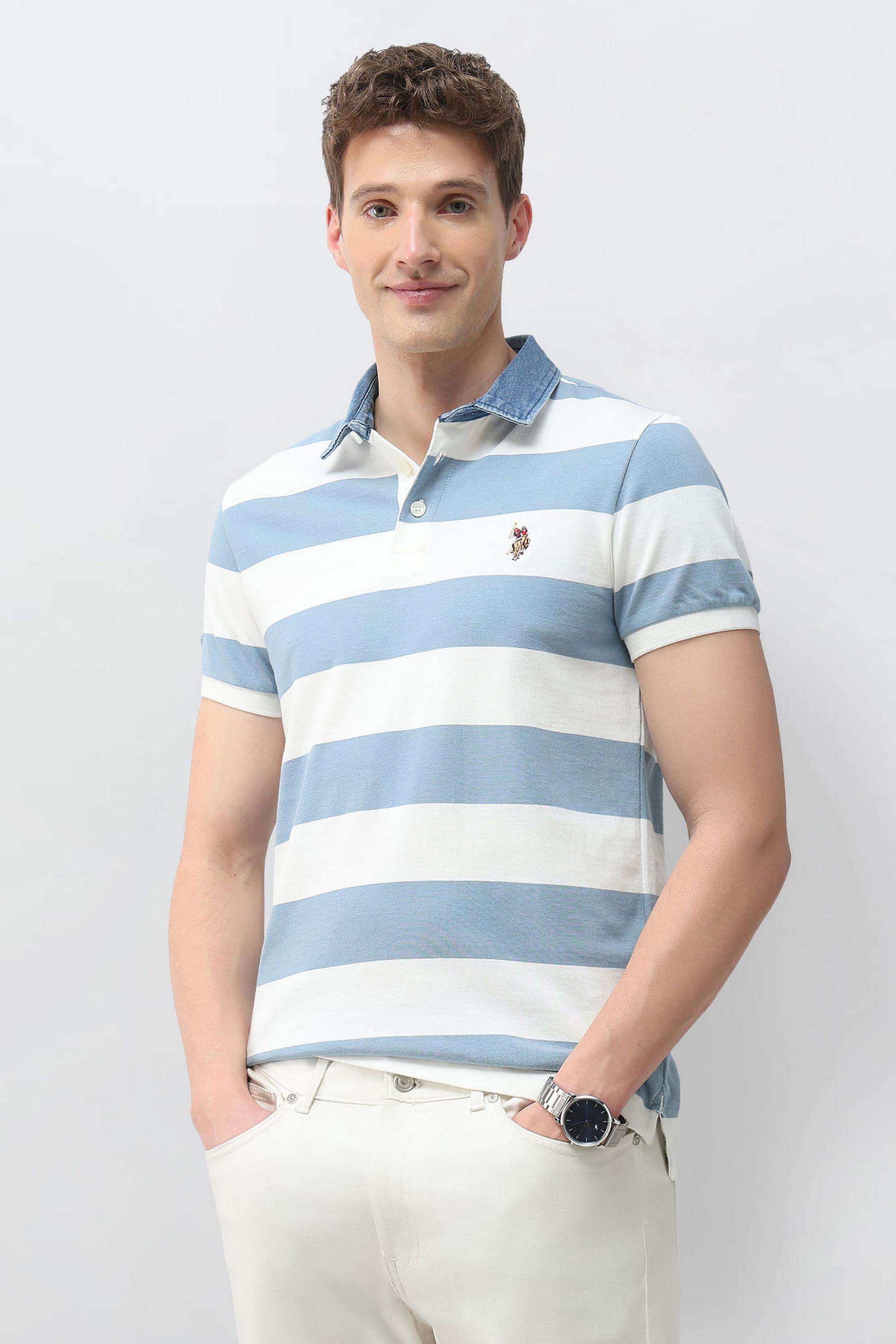 Stripes-Cotton-Polo-Men-s-T-Shirt