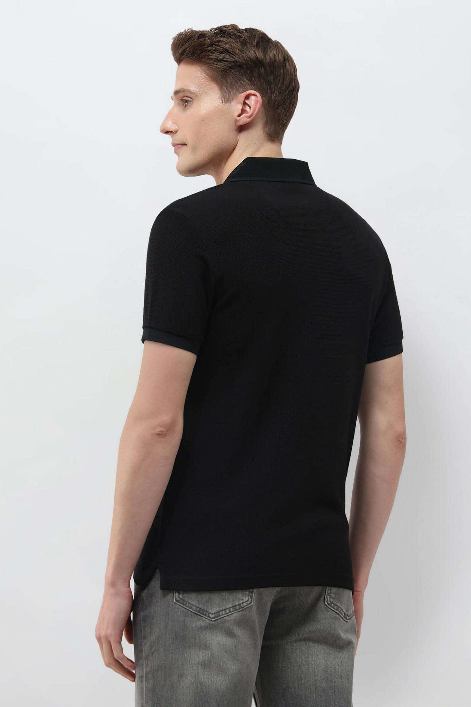 Textured-Cotton-Polo-Men-s-T-Shirt
