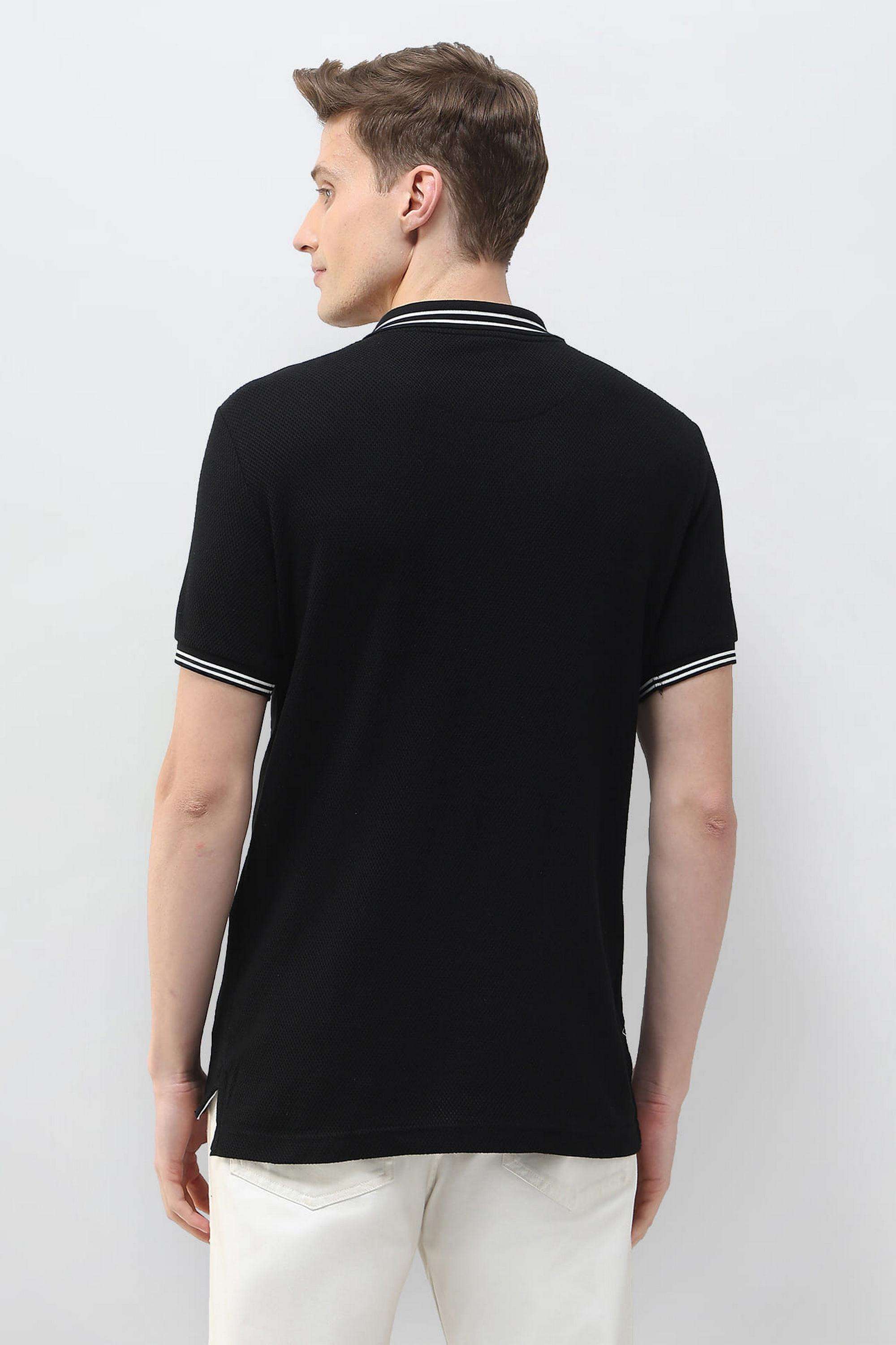 Textured-Cotton-Polo-Men-s-T-Shirt