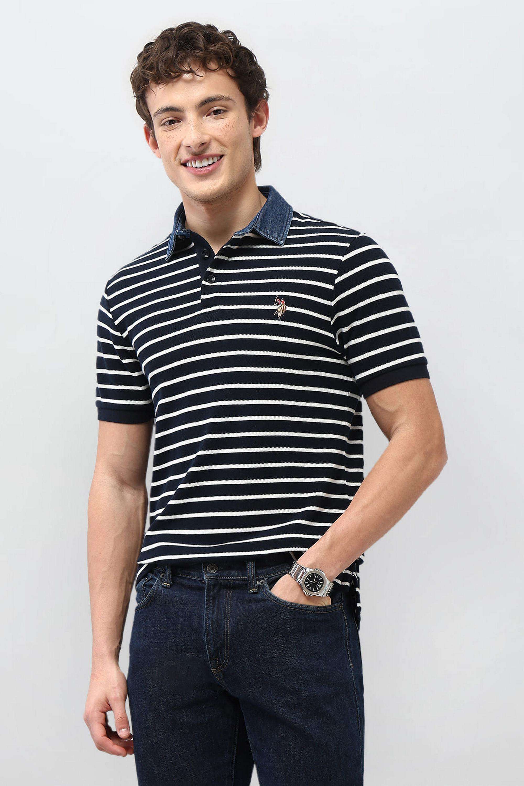 Stripes-Cotton-Polo-Men-s-T-Shirt